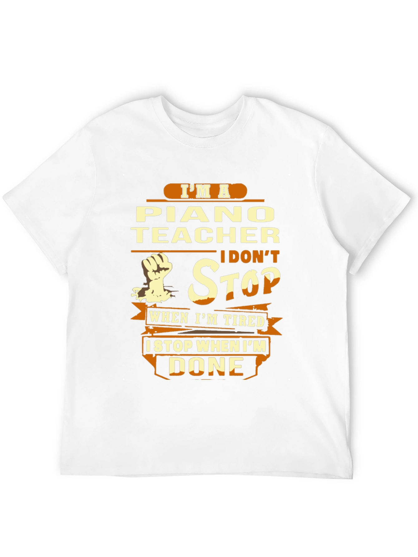 Piano Teacher T-Shirt - Never Stop