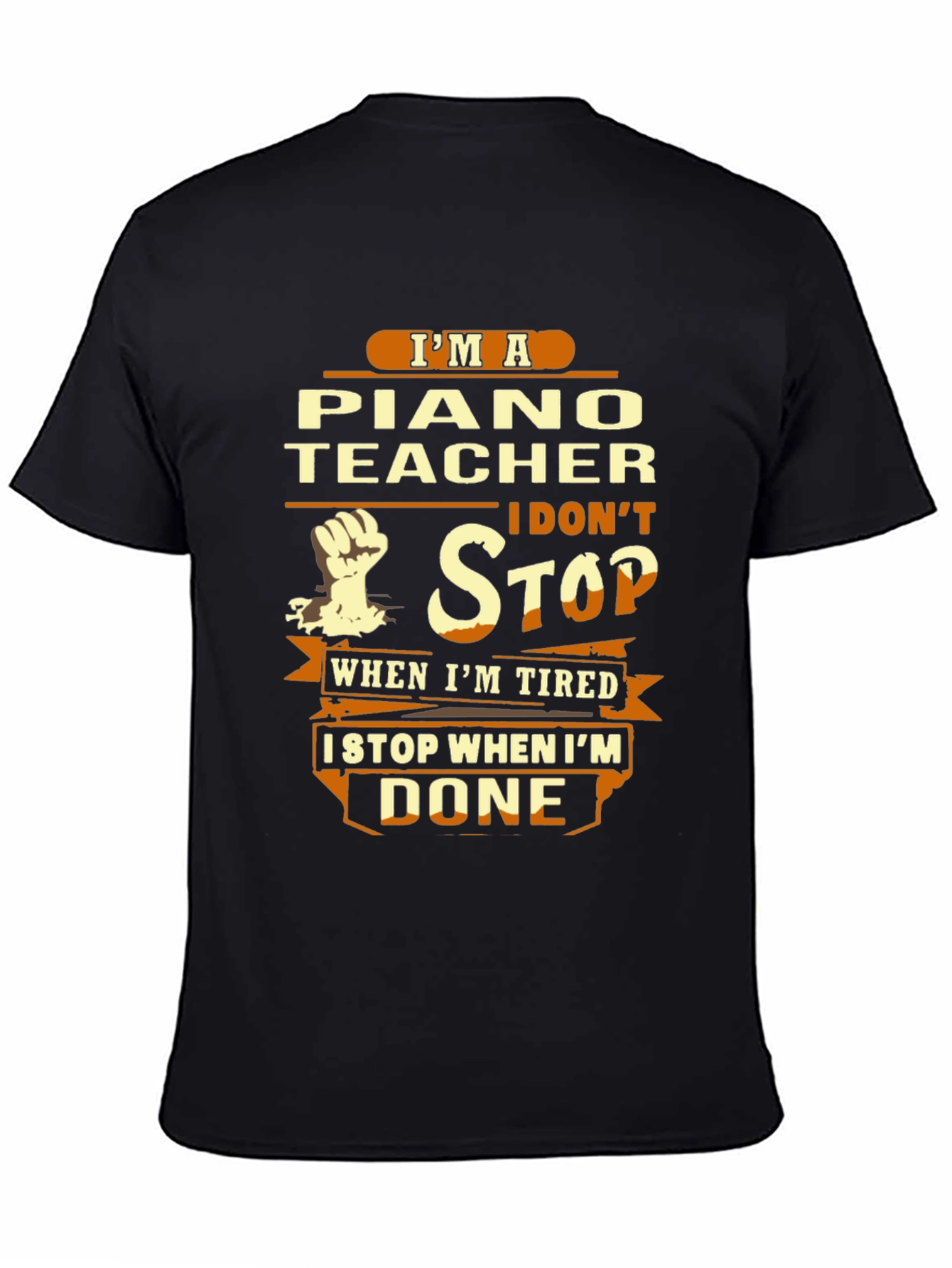 Piano Teacher T-Shirt - Never Stop