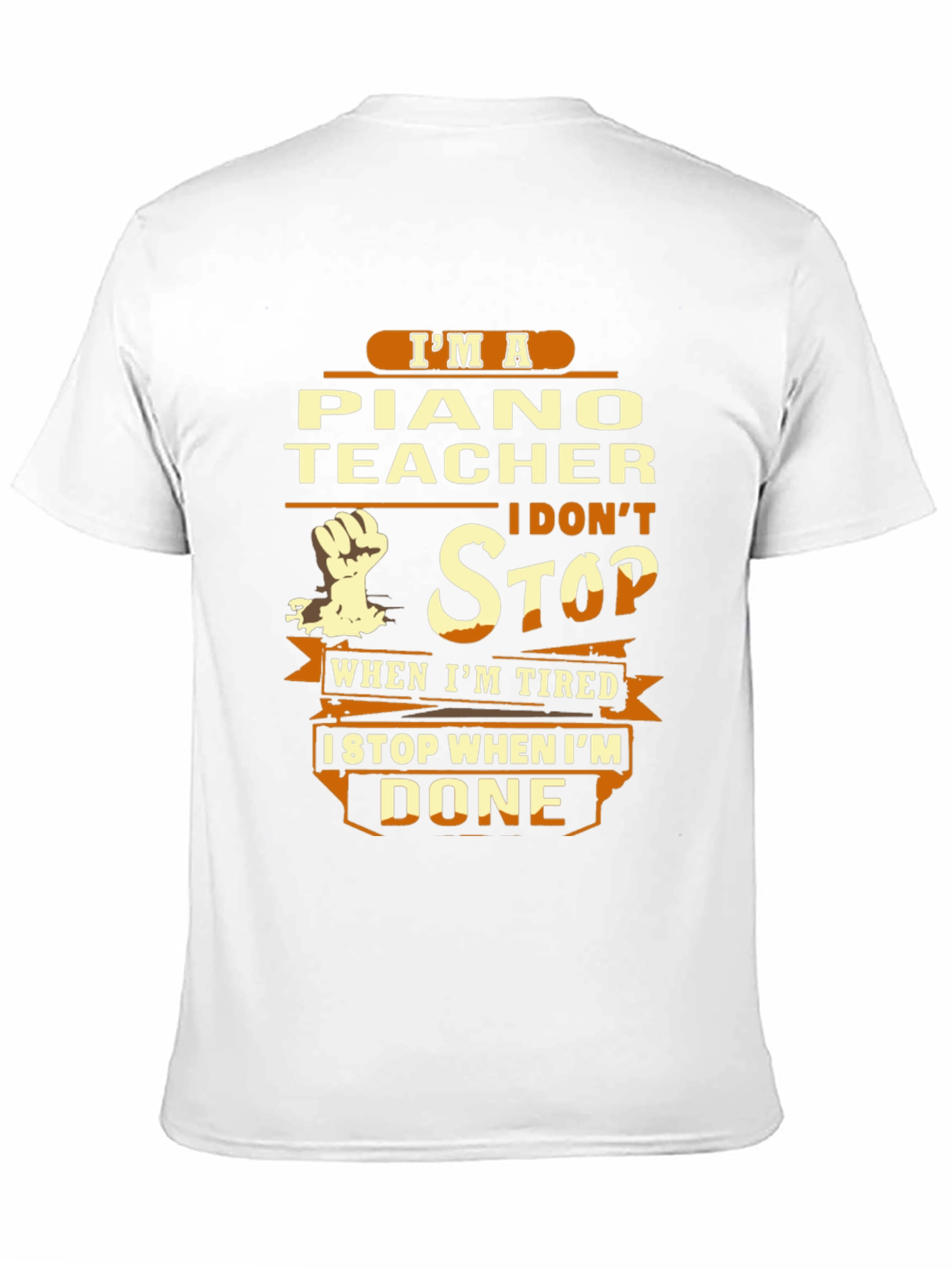 Piano Teacher T-Shirt - Never Stop