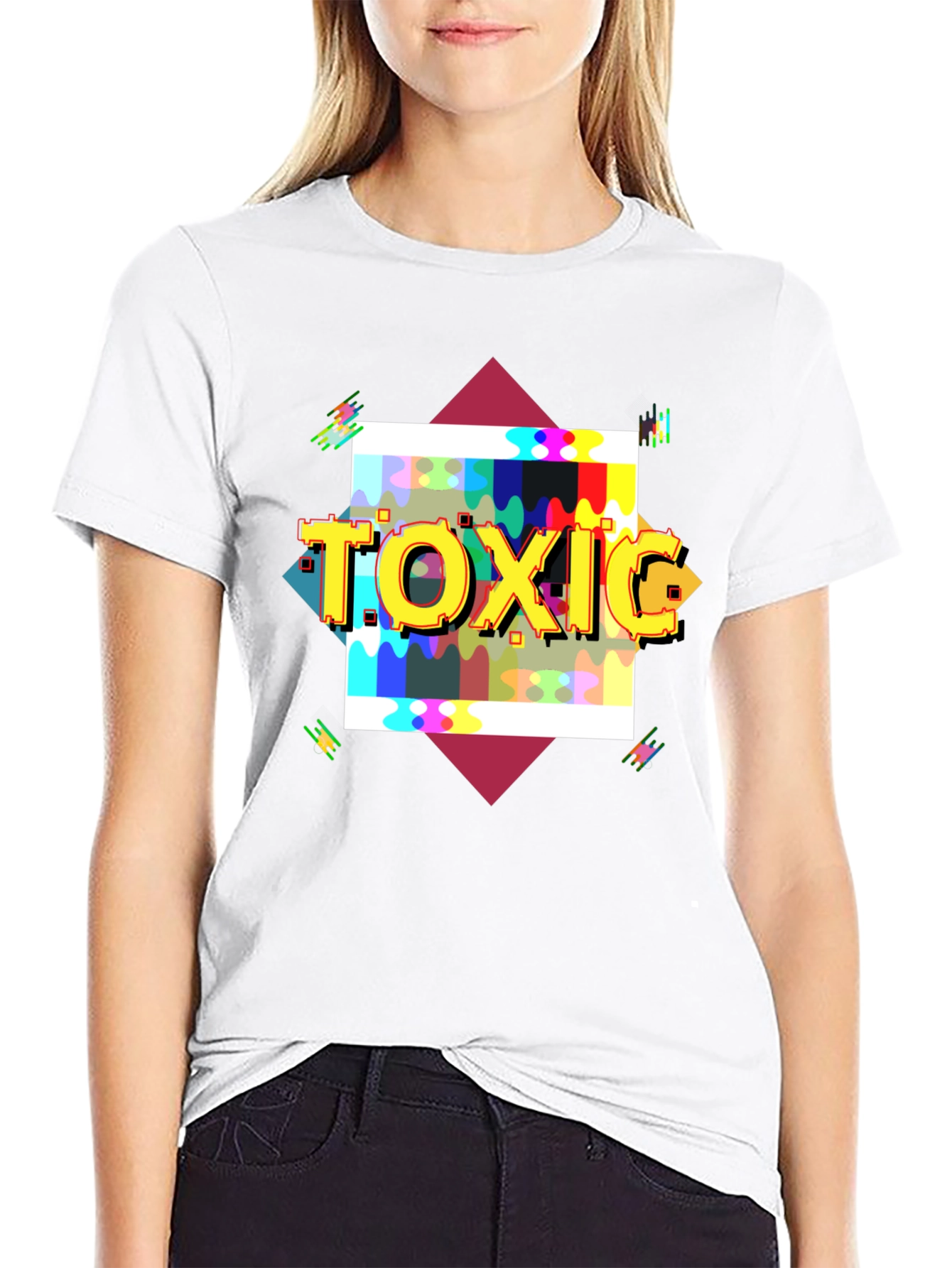 Toxic Graphic Print T-Shirt - Mens Casual Tee