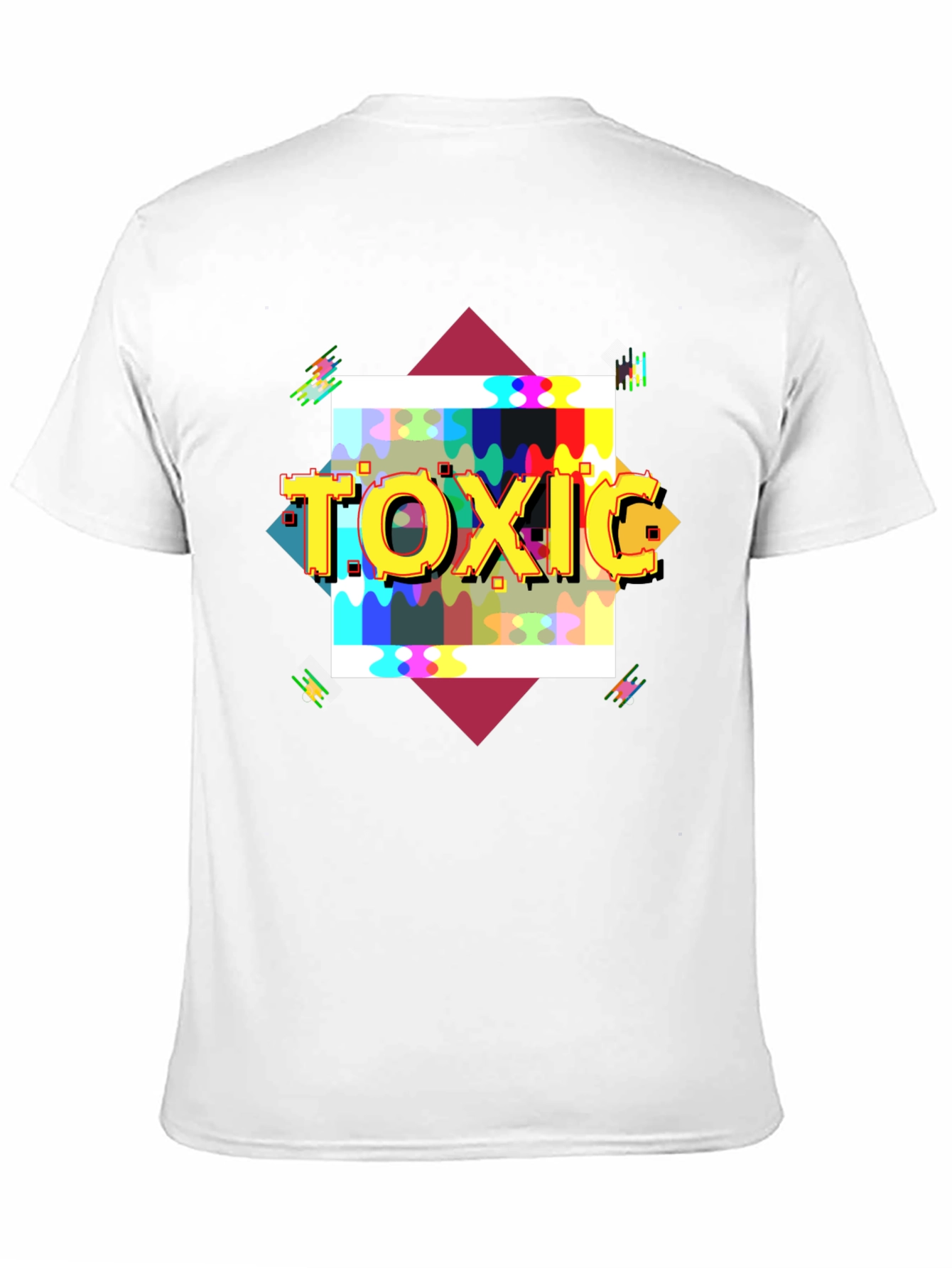 Toxic Graphic Print T-Shirt - Mens Casual Tee