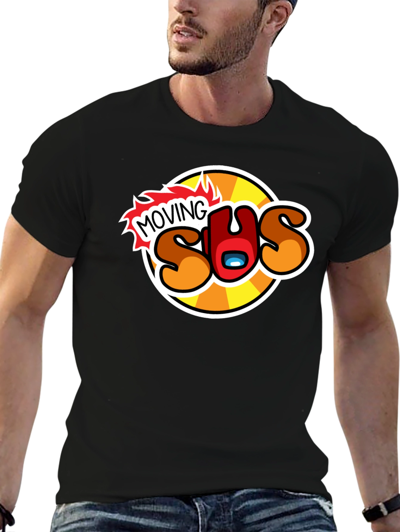Moving Sus Graphic Tee - Among Us Inspired