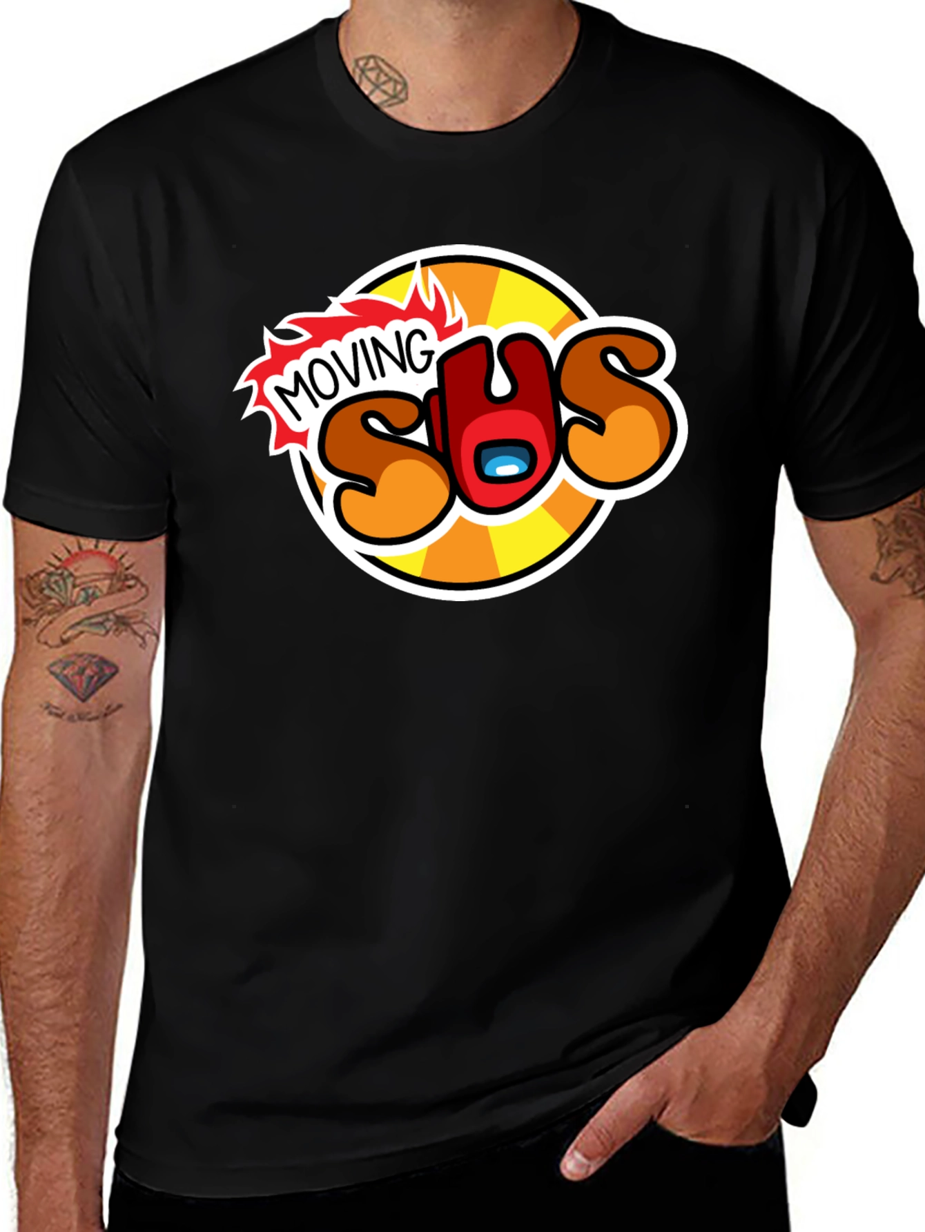 Moving Sus Graphic Tee - Among Us Inspired