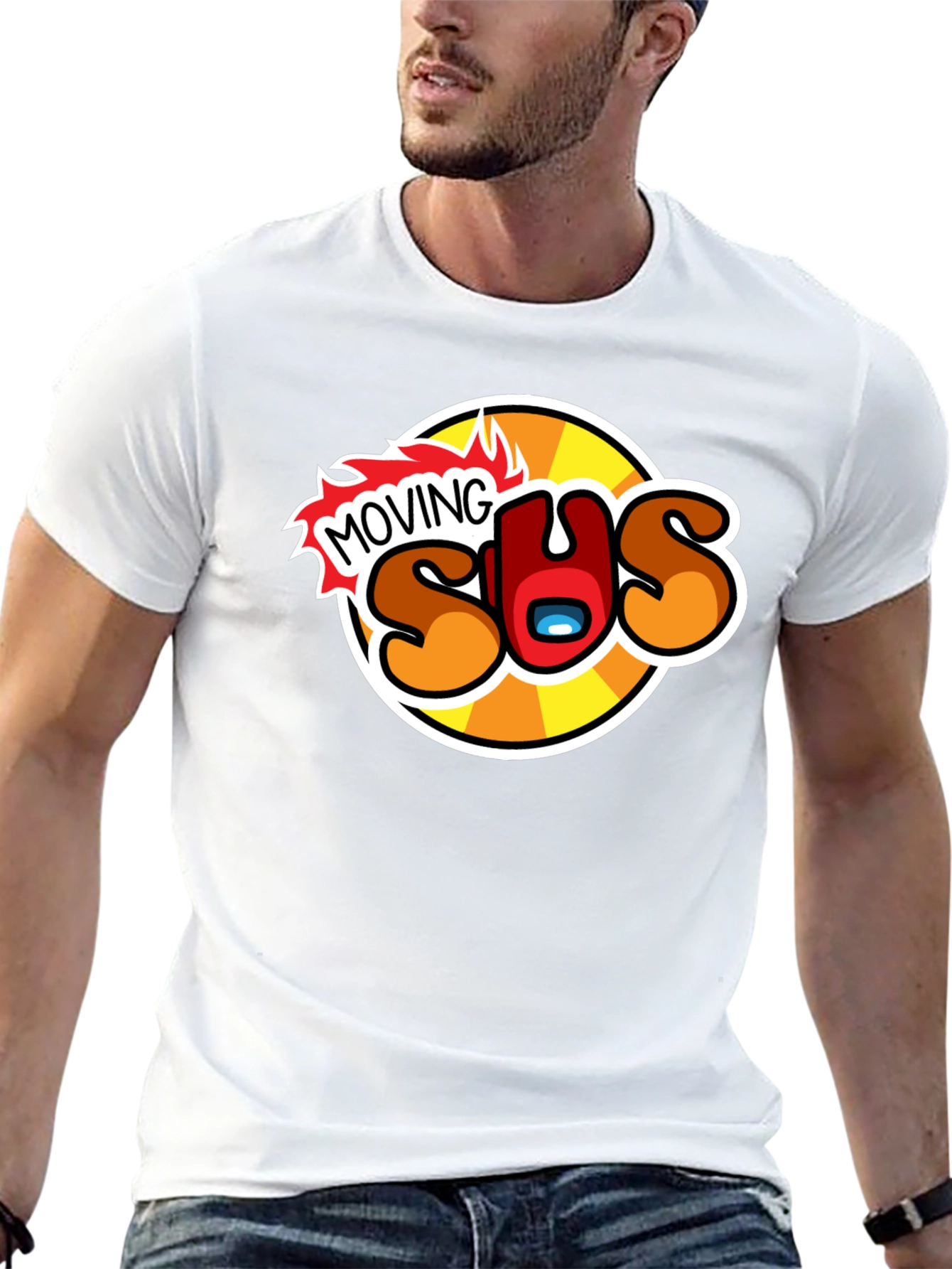 Moving Sus Graphic Tee - Among Us Inspired