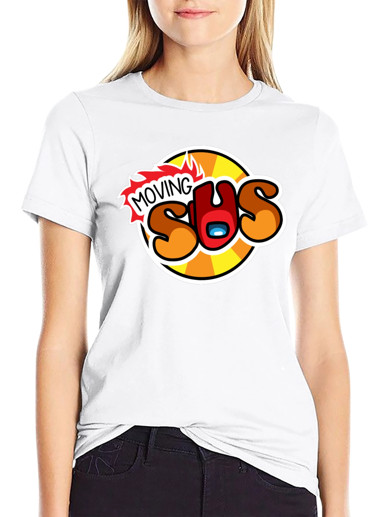 Moving Sus Graphic Tee - Among Us Inspired