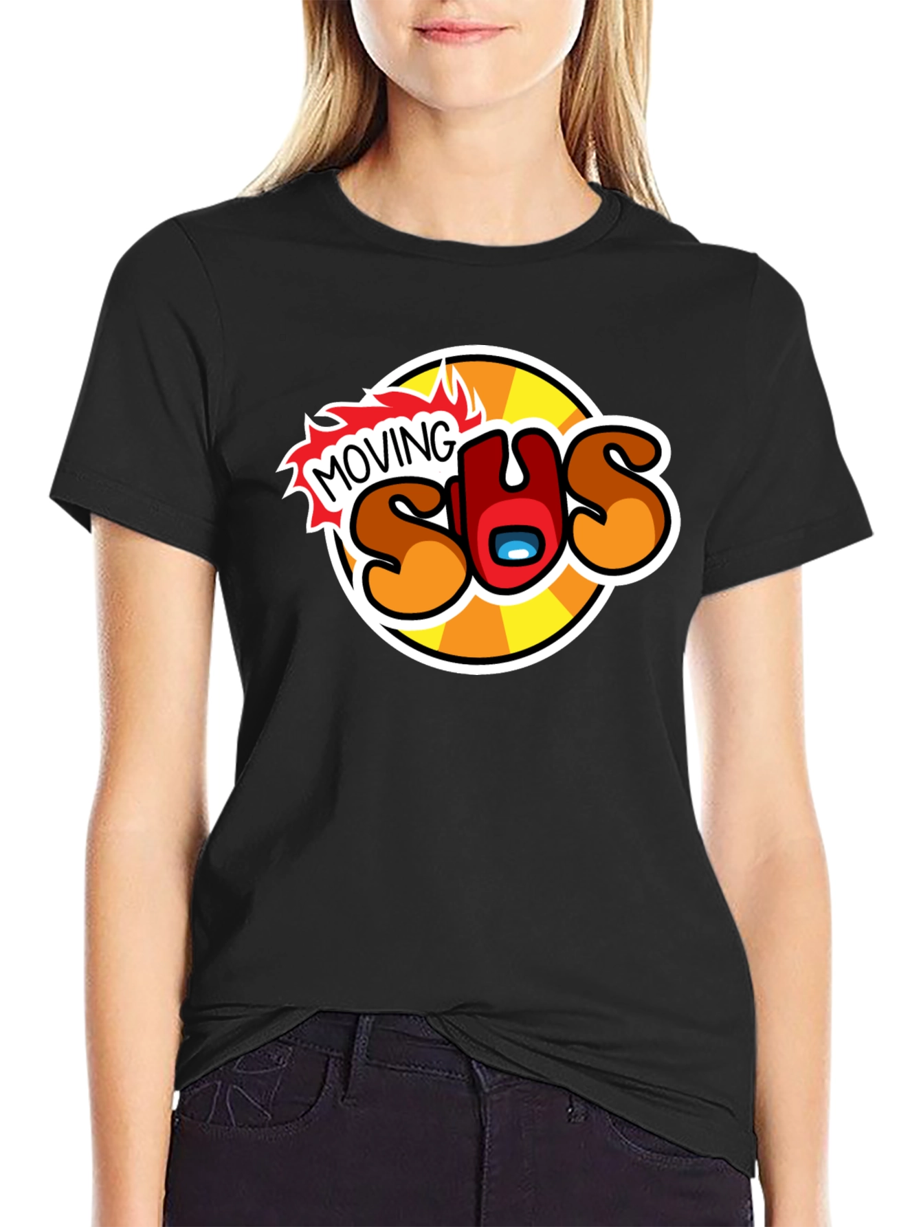 Moving Sus Graphic Tee - Among Us Inspired