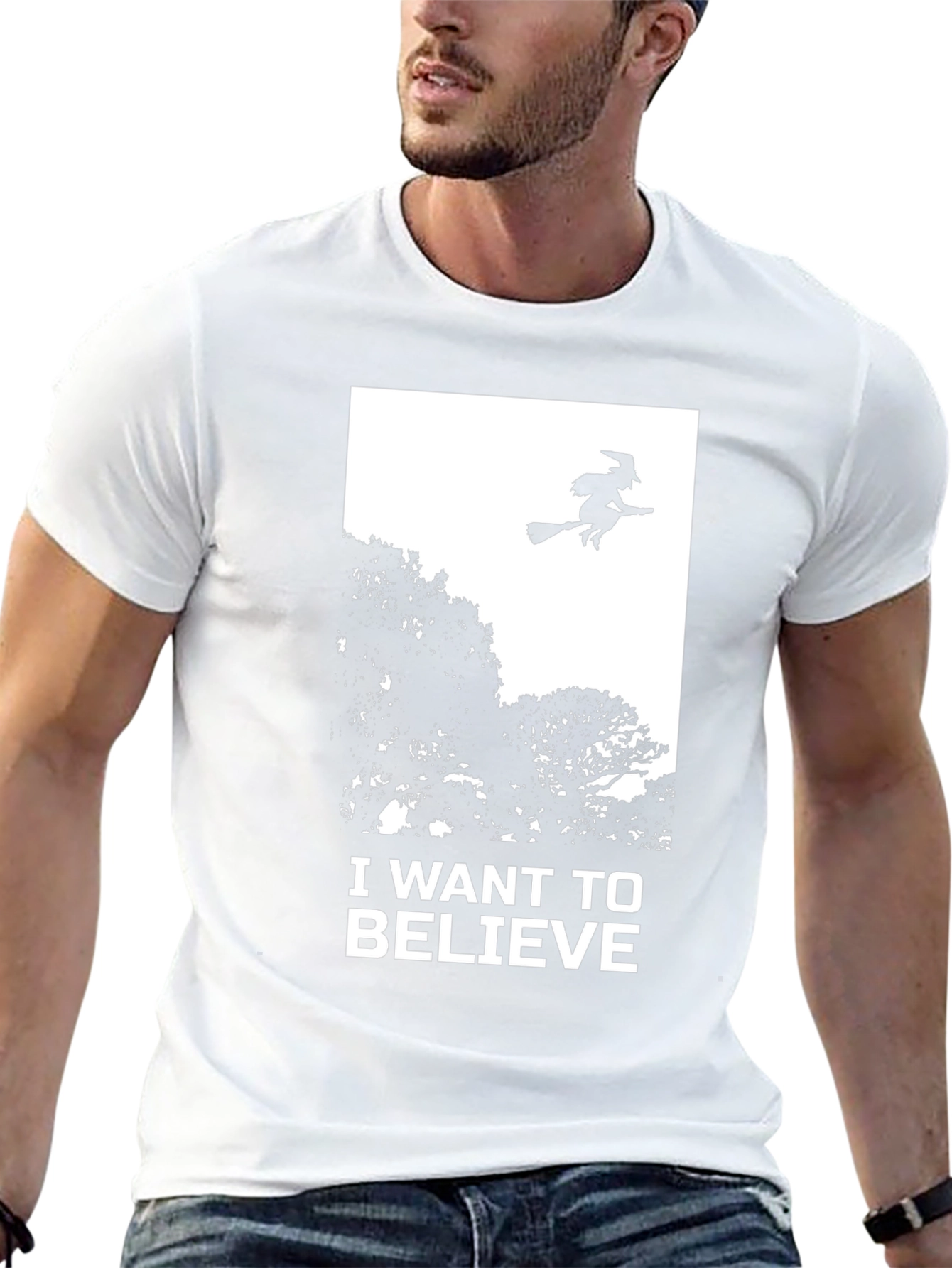 I Want To Believe Witch Graphic Tee