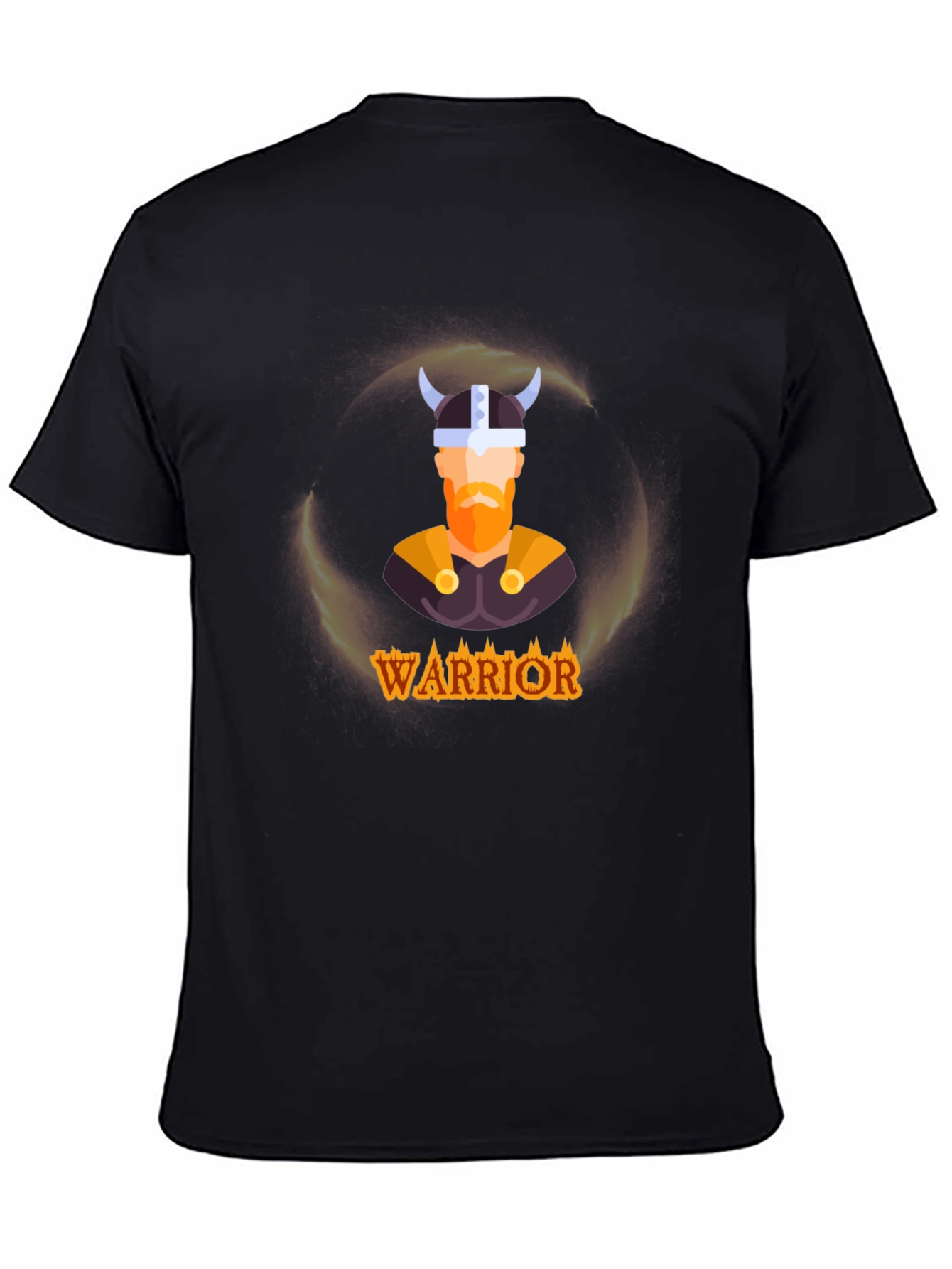 Warrior Viking Graphic Tee - Black T-Shirt