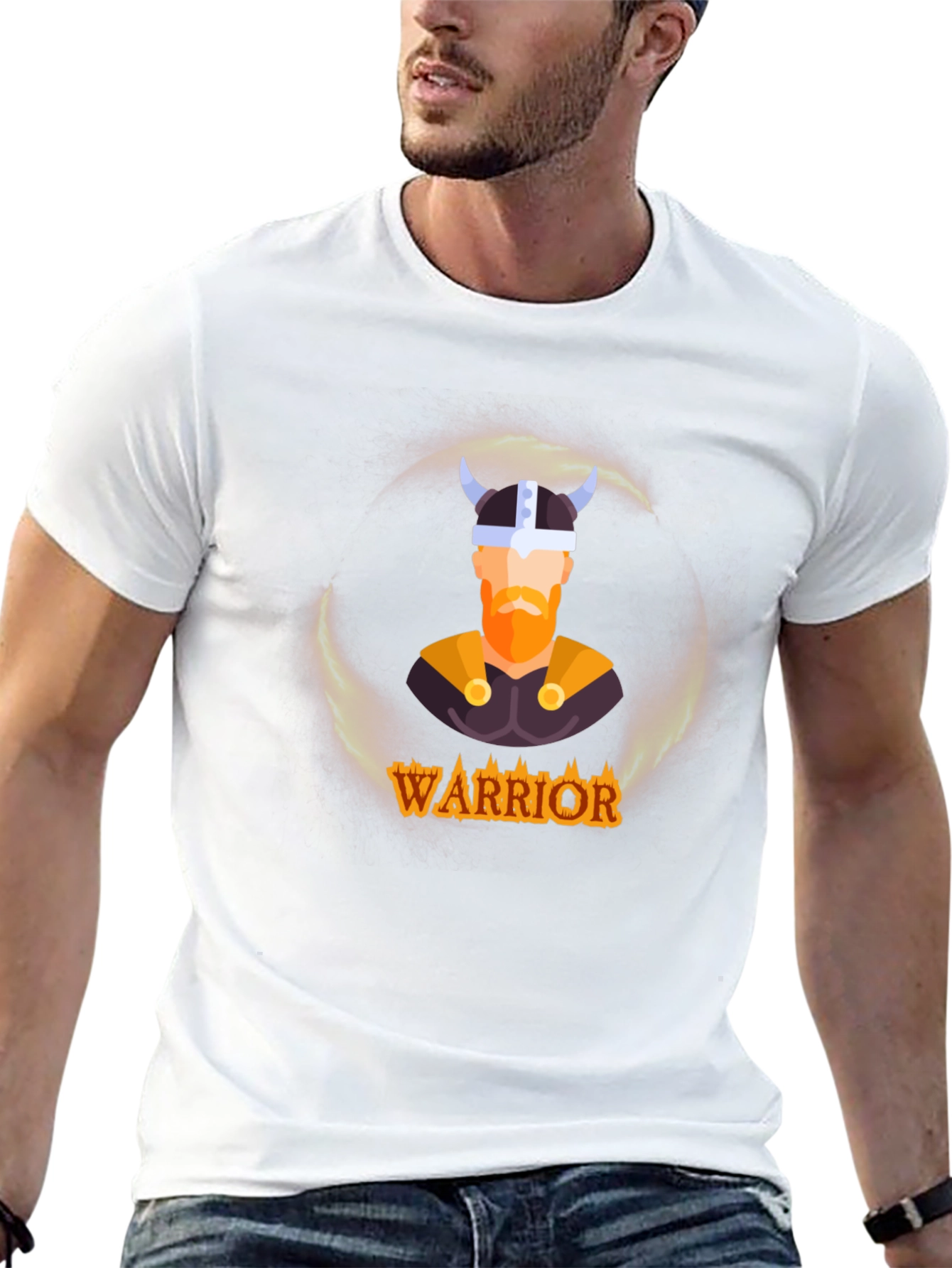 Warrior Viking Graphic Tee - Black T-Shirt