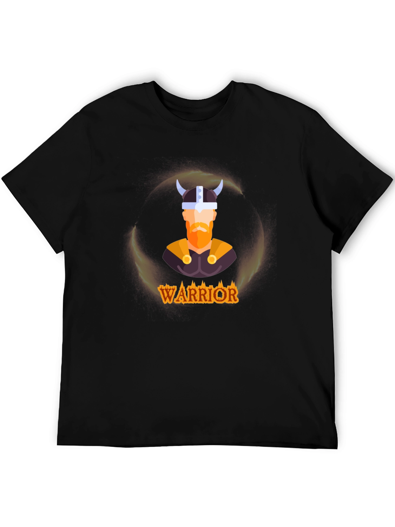 Warrior Viking Graphic Tee - Black T-Shirt