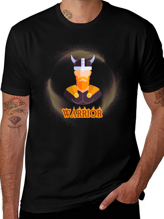 Warrior Viking Graphic Tee - Black T-Shirt