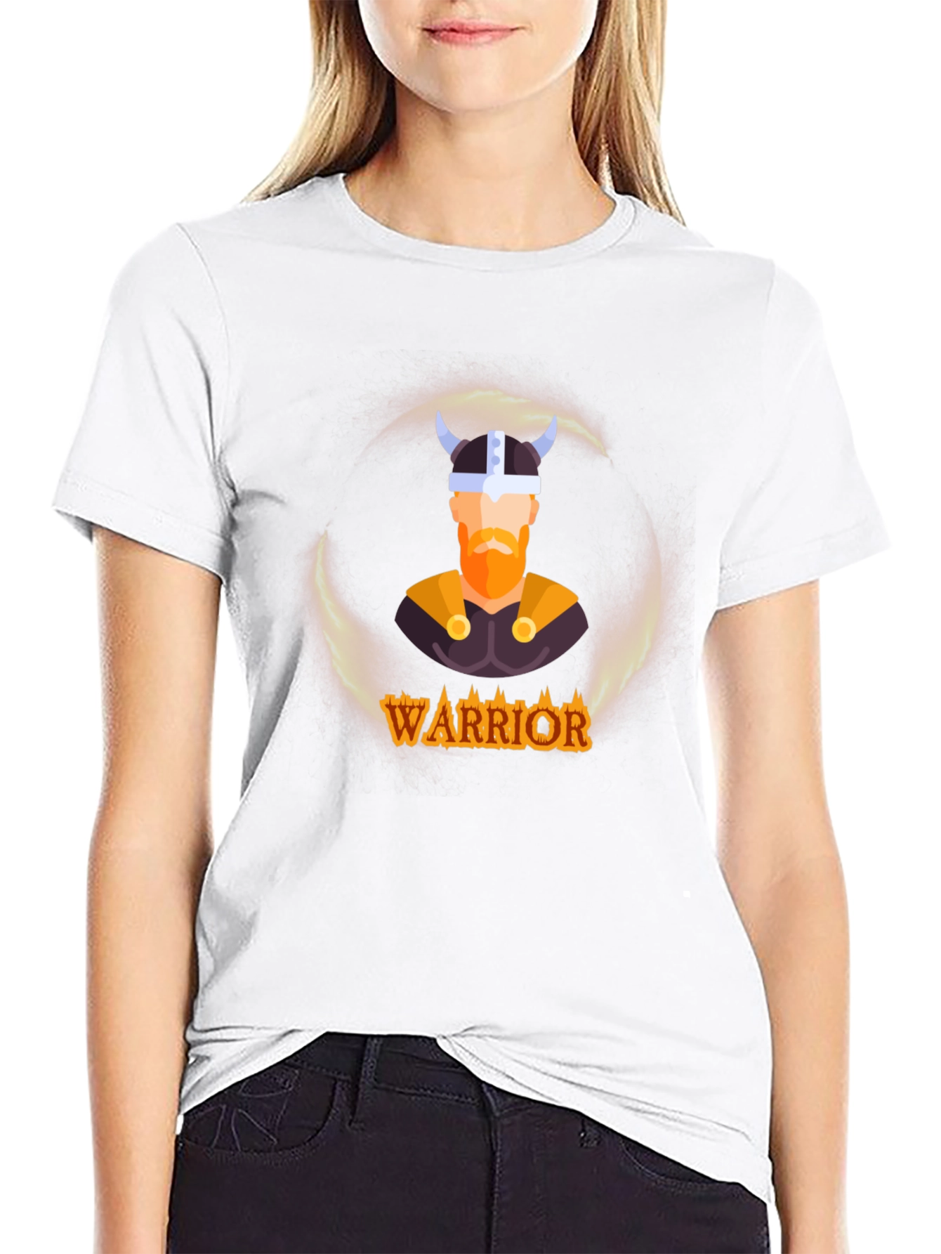 Warrior Viking Graphic Tee - Black T-Shirt