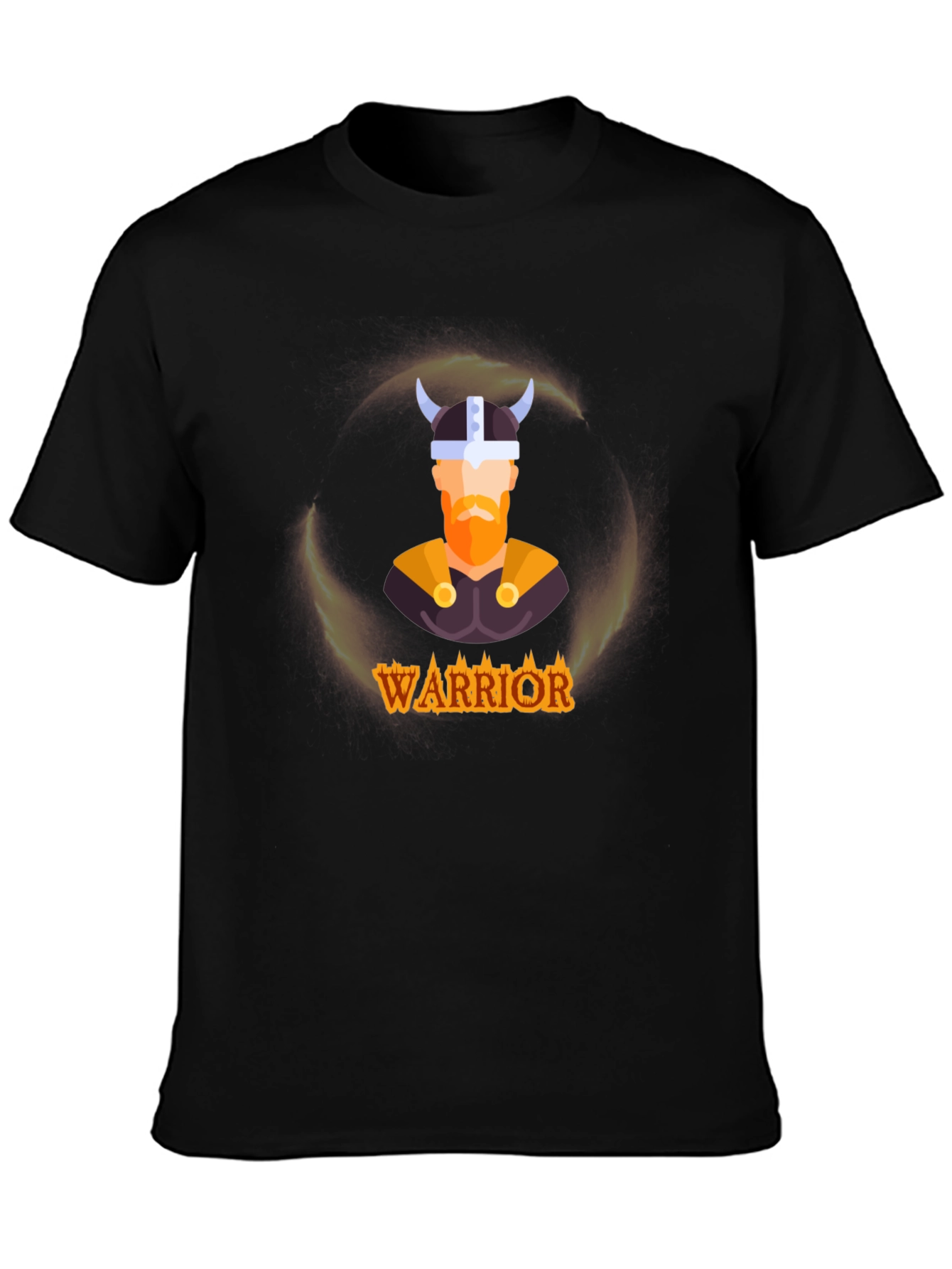 Warrior Viking Graphic Tee - Black T-Shirt