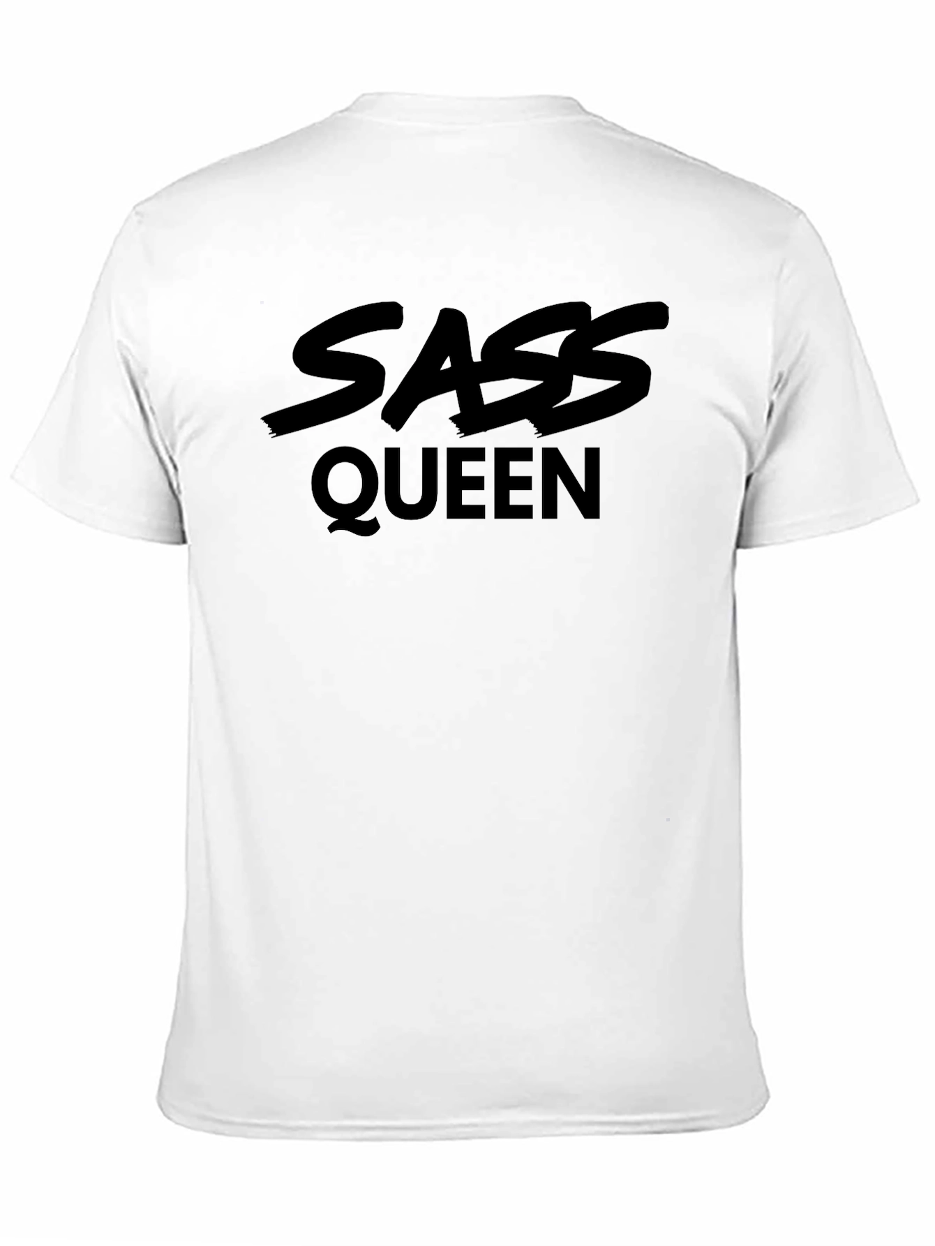Sass Queen Black Graphic T-Shirt - Trendy & Bold