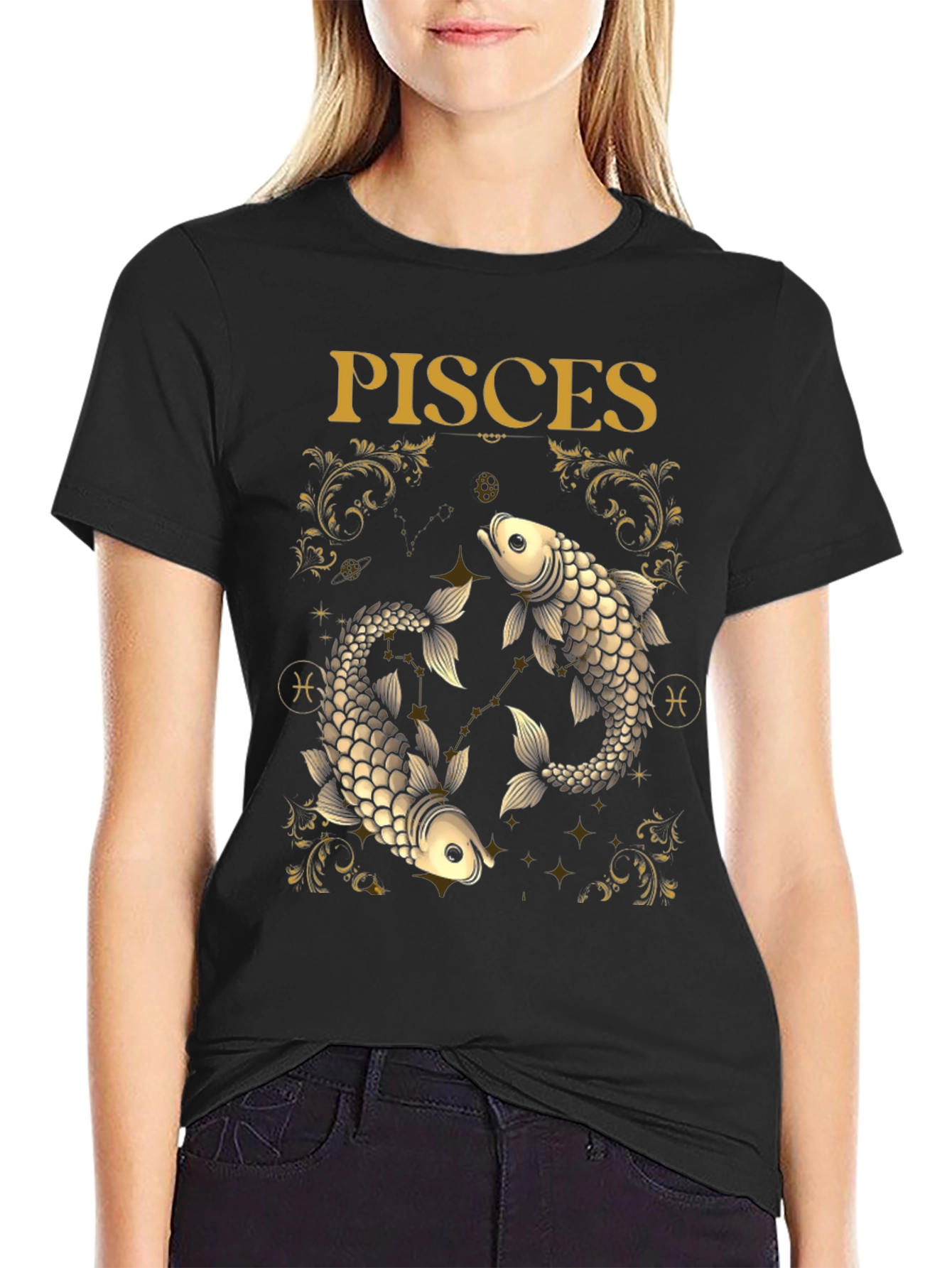 Pisces Zodiac Graphic Tee - Stylish Horoscope Shirt