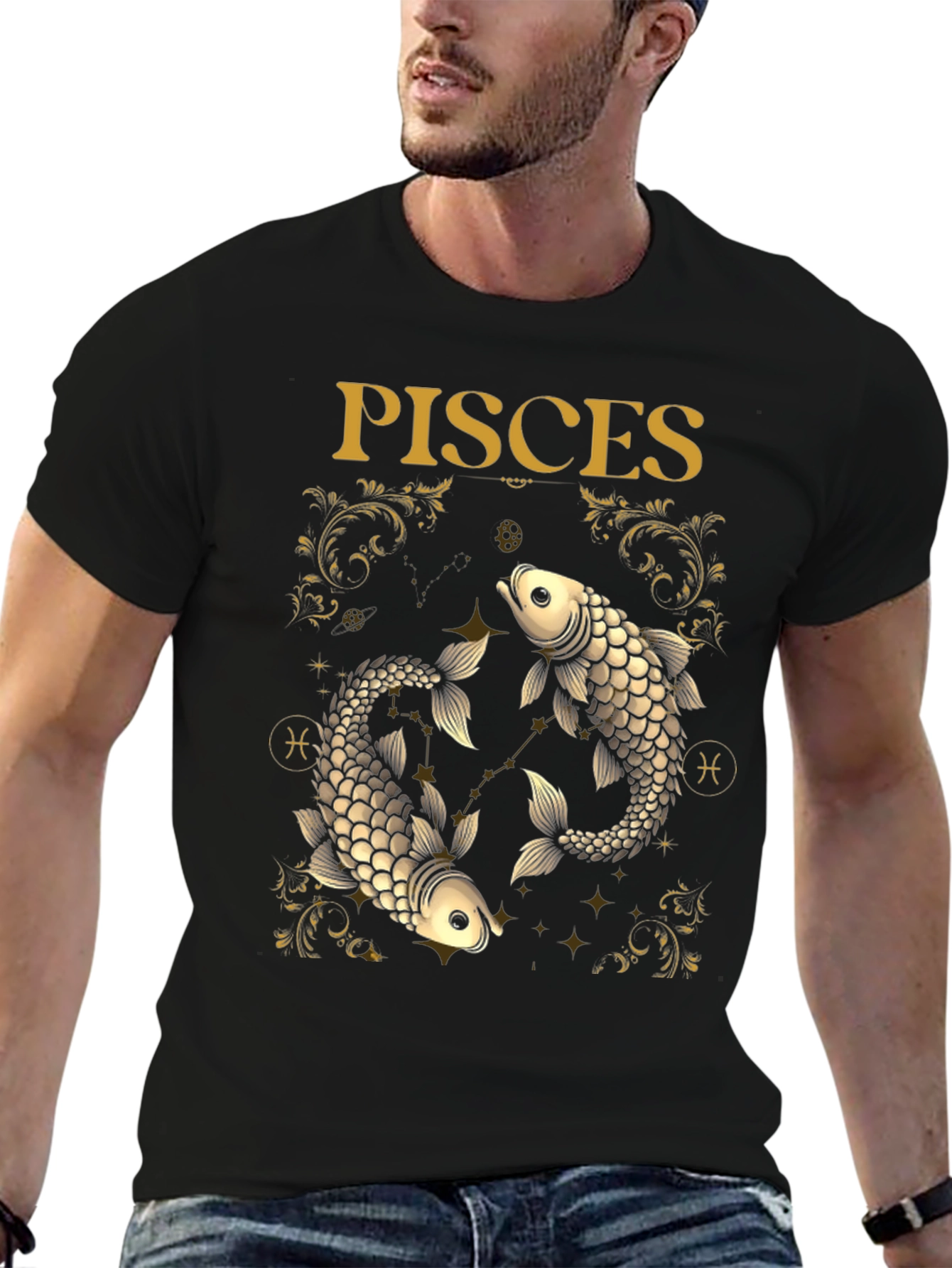 Pisces Zodiac Graphic Tee - Stylish Horoscope Shirt