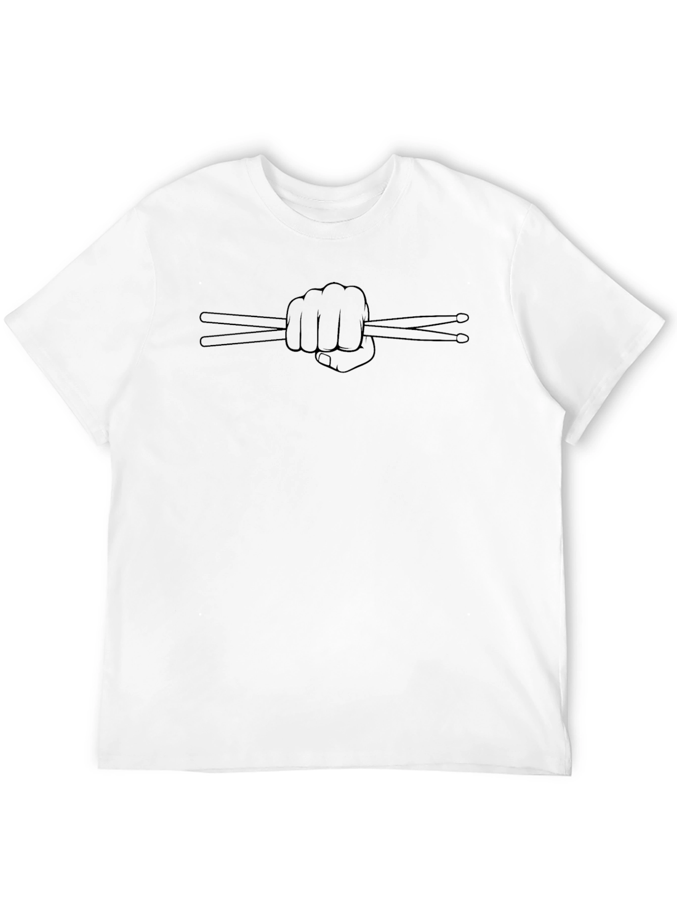 Drummer Fist Drumsticks Graphic Tee