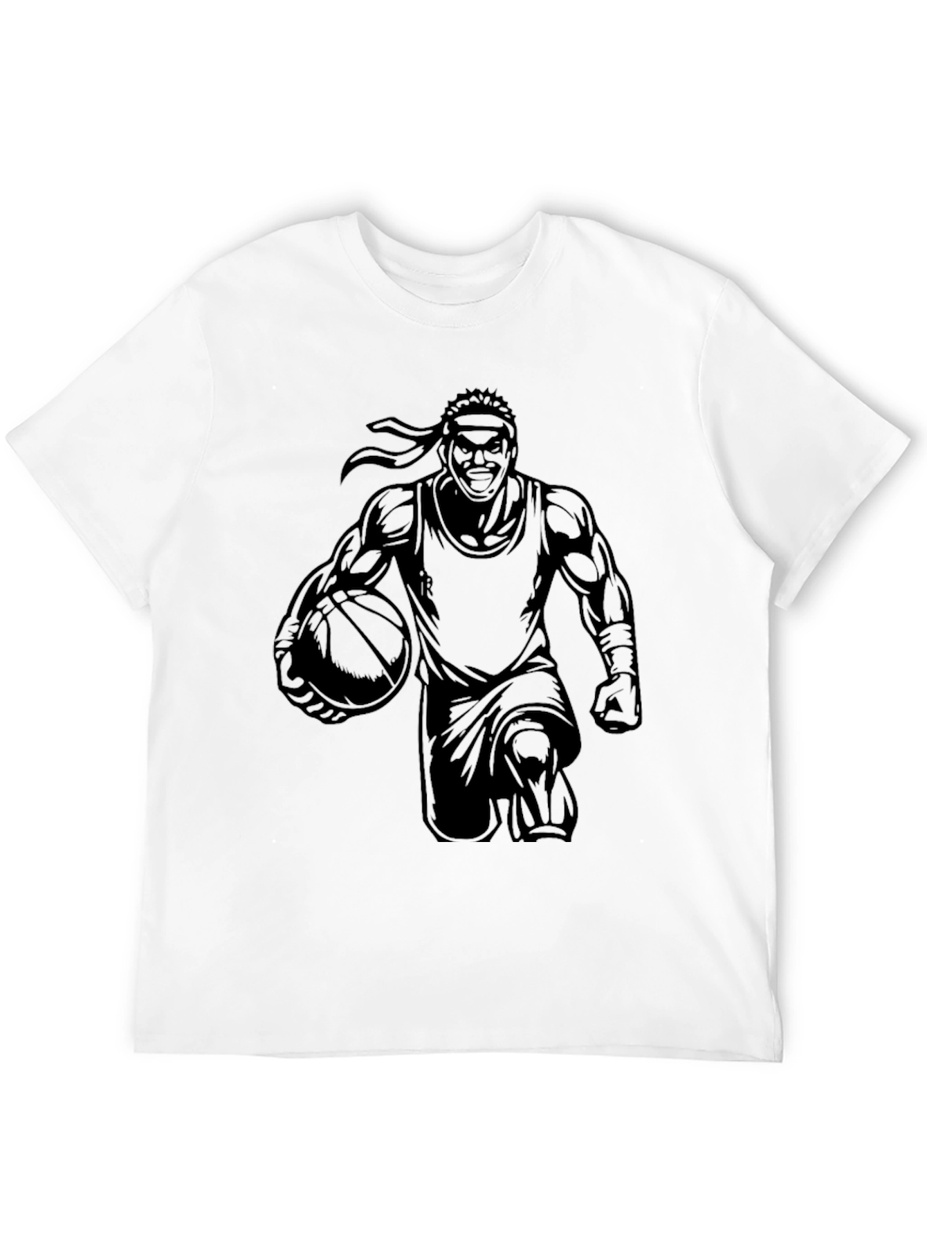 Basketball Player Graphic Black T-Shirt
