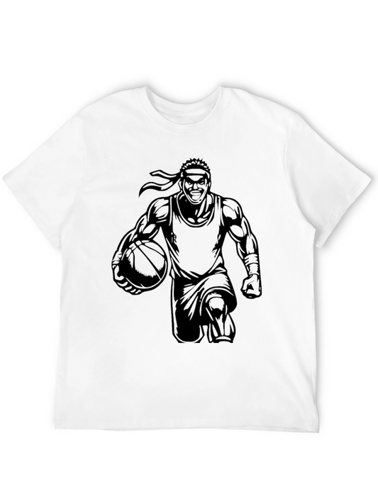 Basketball Player Graphic Black T-Shirt