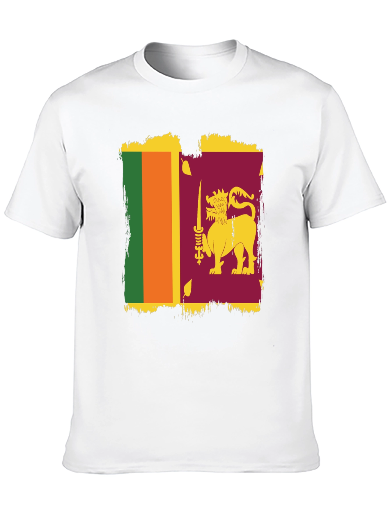 Sri Lanka Flag Graphic T-Shirt - Stylish Patriotic Tee