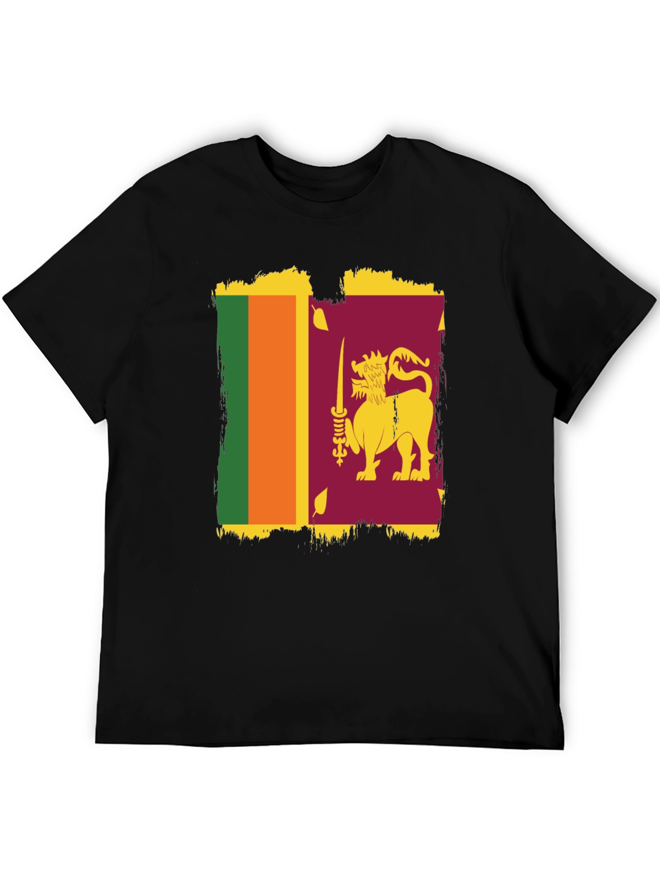 Sri Lanka Flag Graphic T-Shirt - Stylish Patriotic Tee