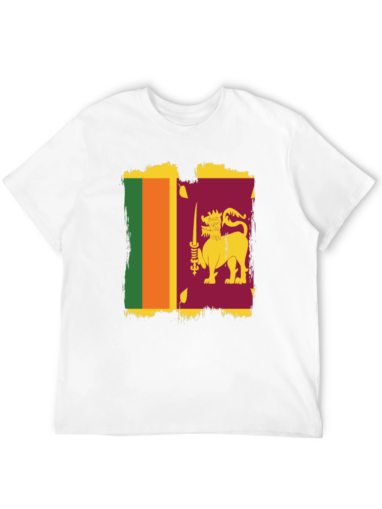 Sri Lanka Flag Graphic T-Shirt - Stylish Patriotic Tee