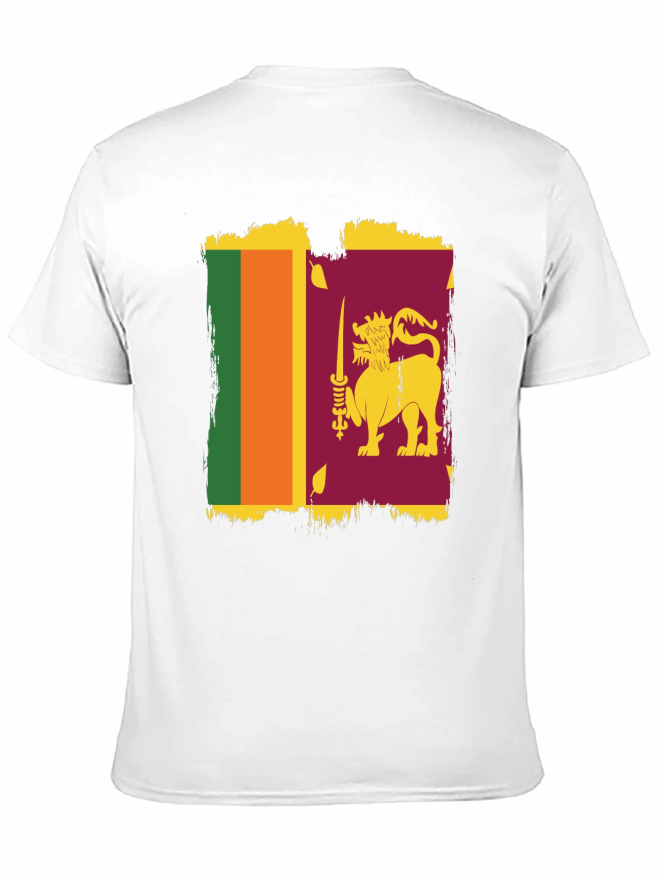 Sri Lanka Flag Graphic T-Shirt - Stylish Patriotic Tee