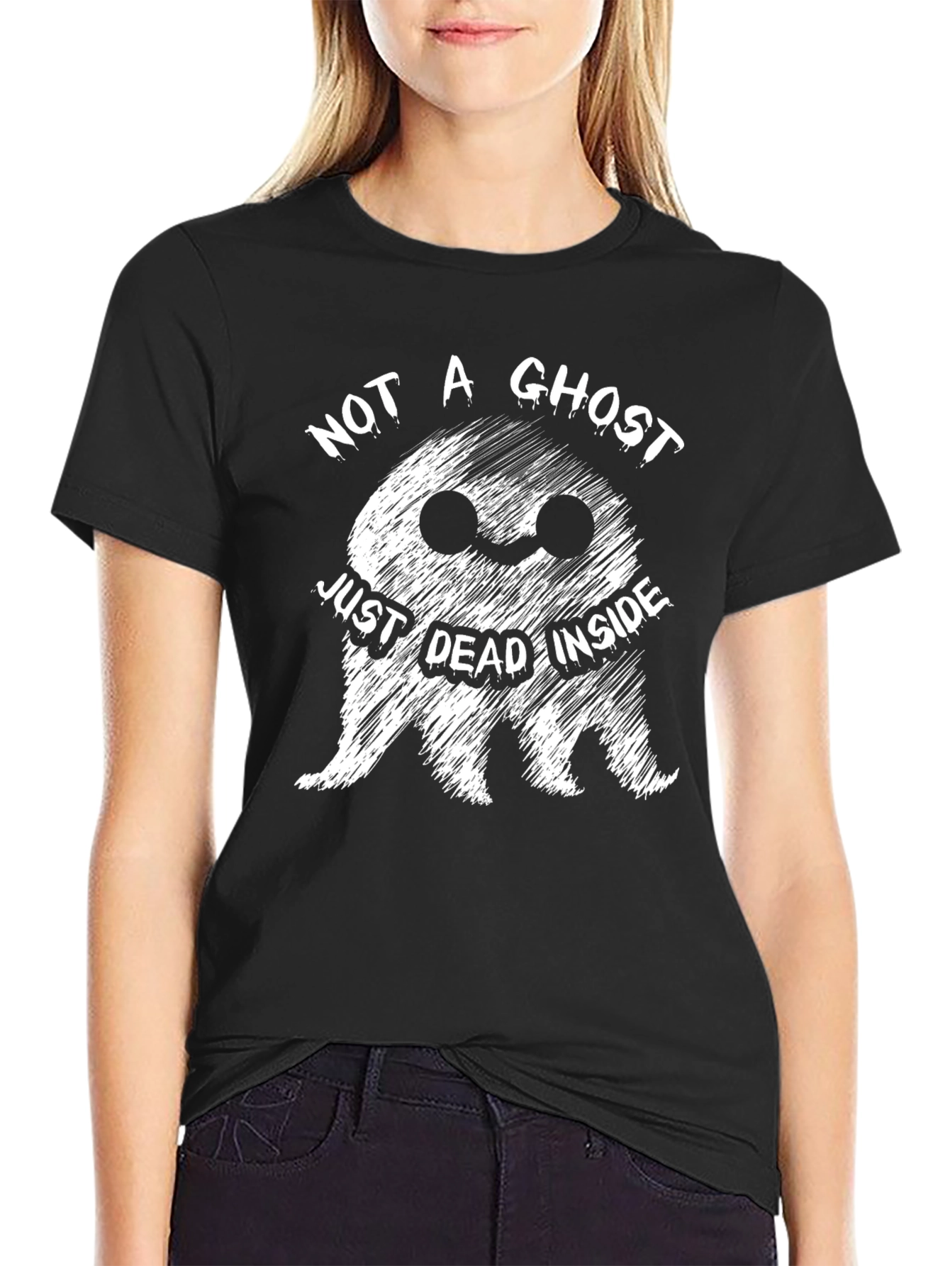 Just Dead Inside Funny Ghost T-Shirt