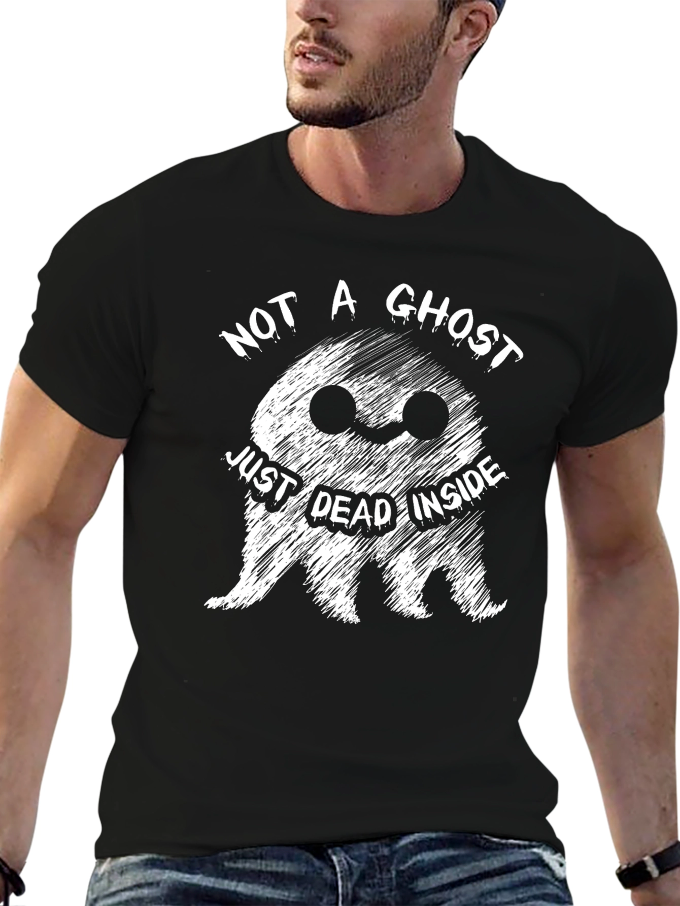 Just Dead Inside Funny Ghost T-Shirt
