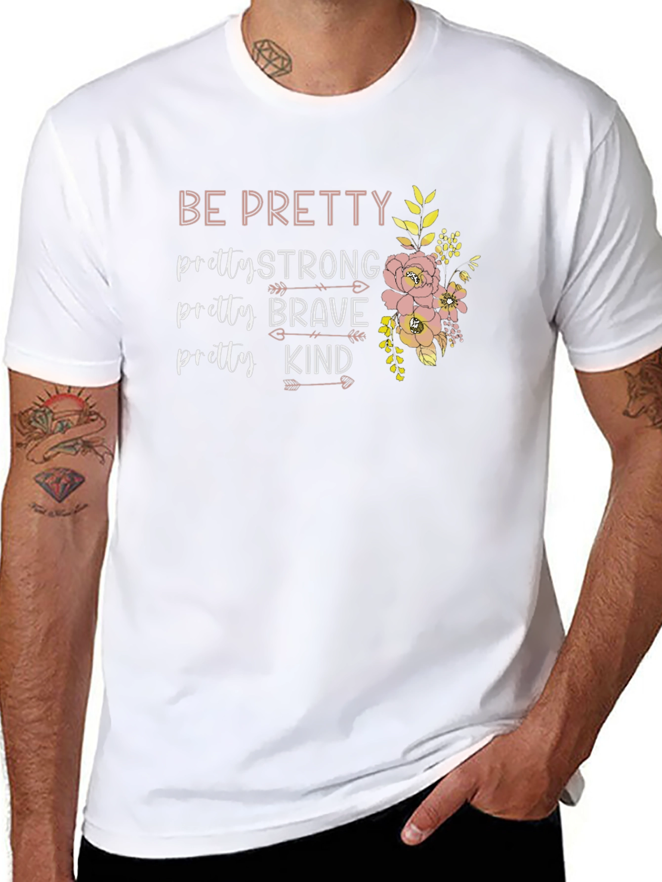 Pretty Strong Graphic Tee - Womens Empowerment