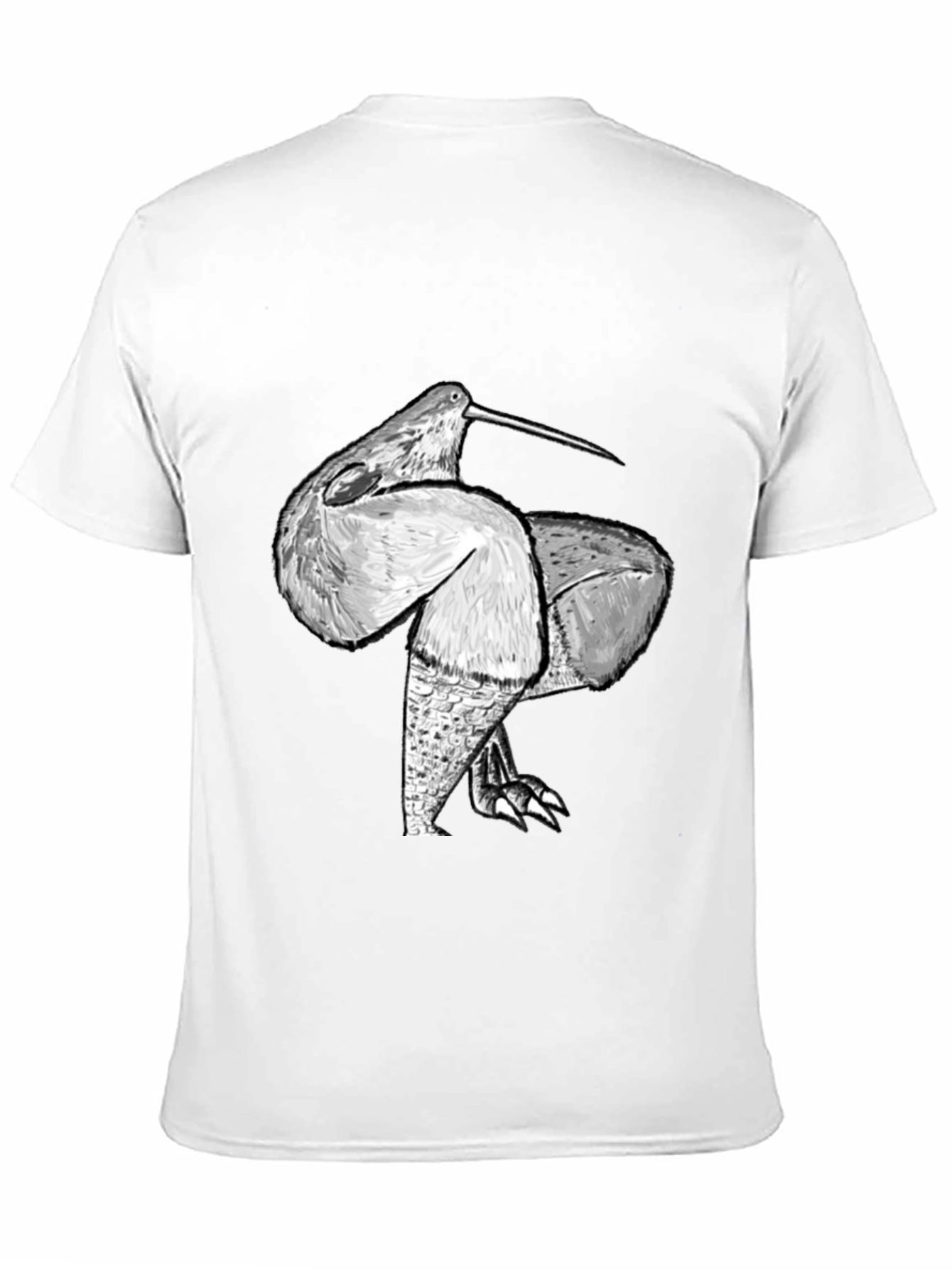 Unique Bird Graphic Black Tee