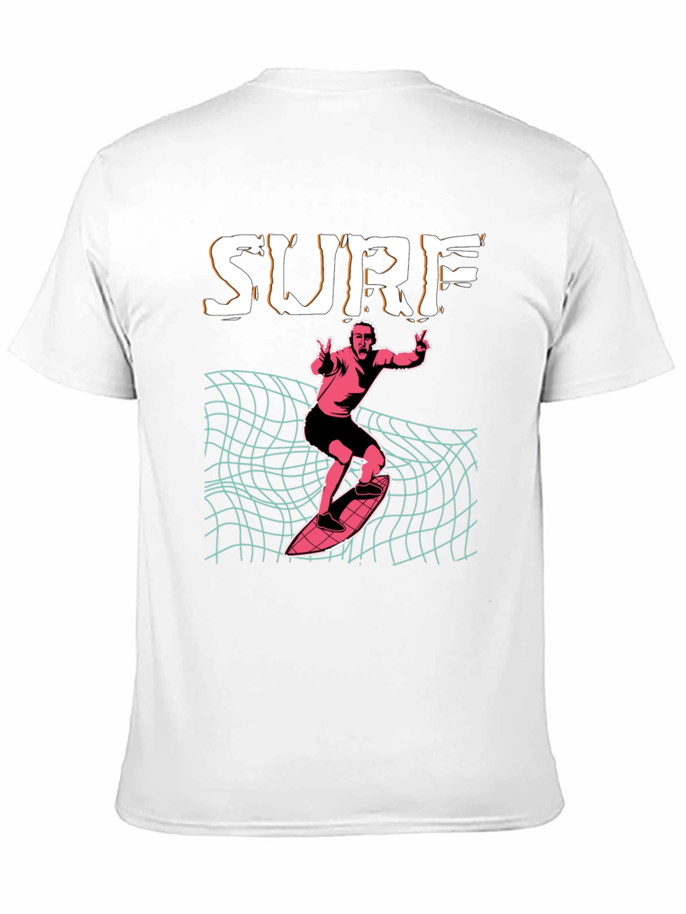 Surf T-Shirt: Retro Wave Design