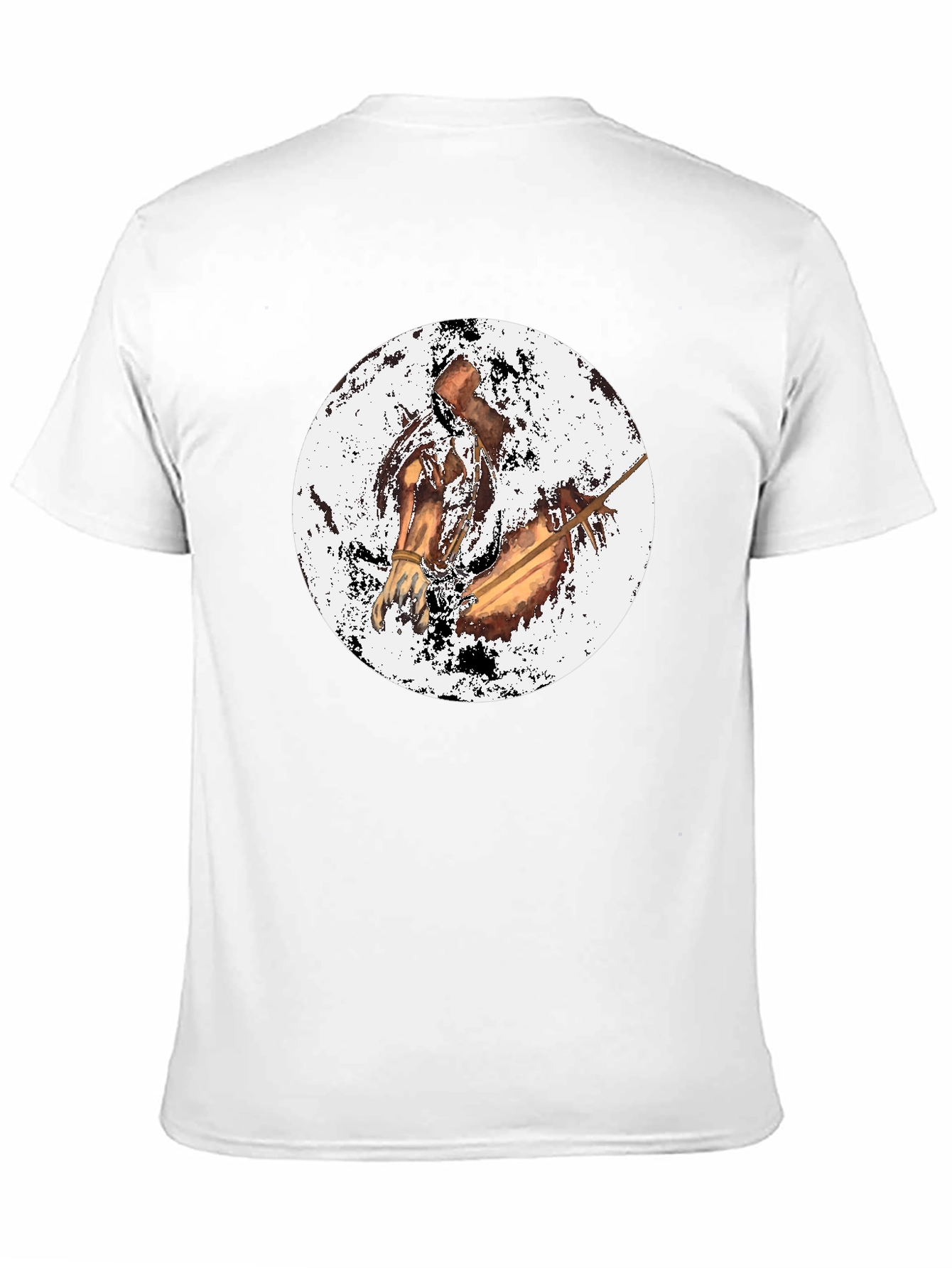 Black T-Shirt with Horse Graphic