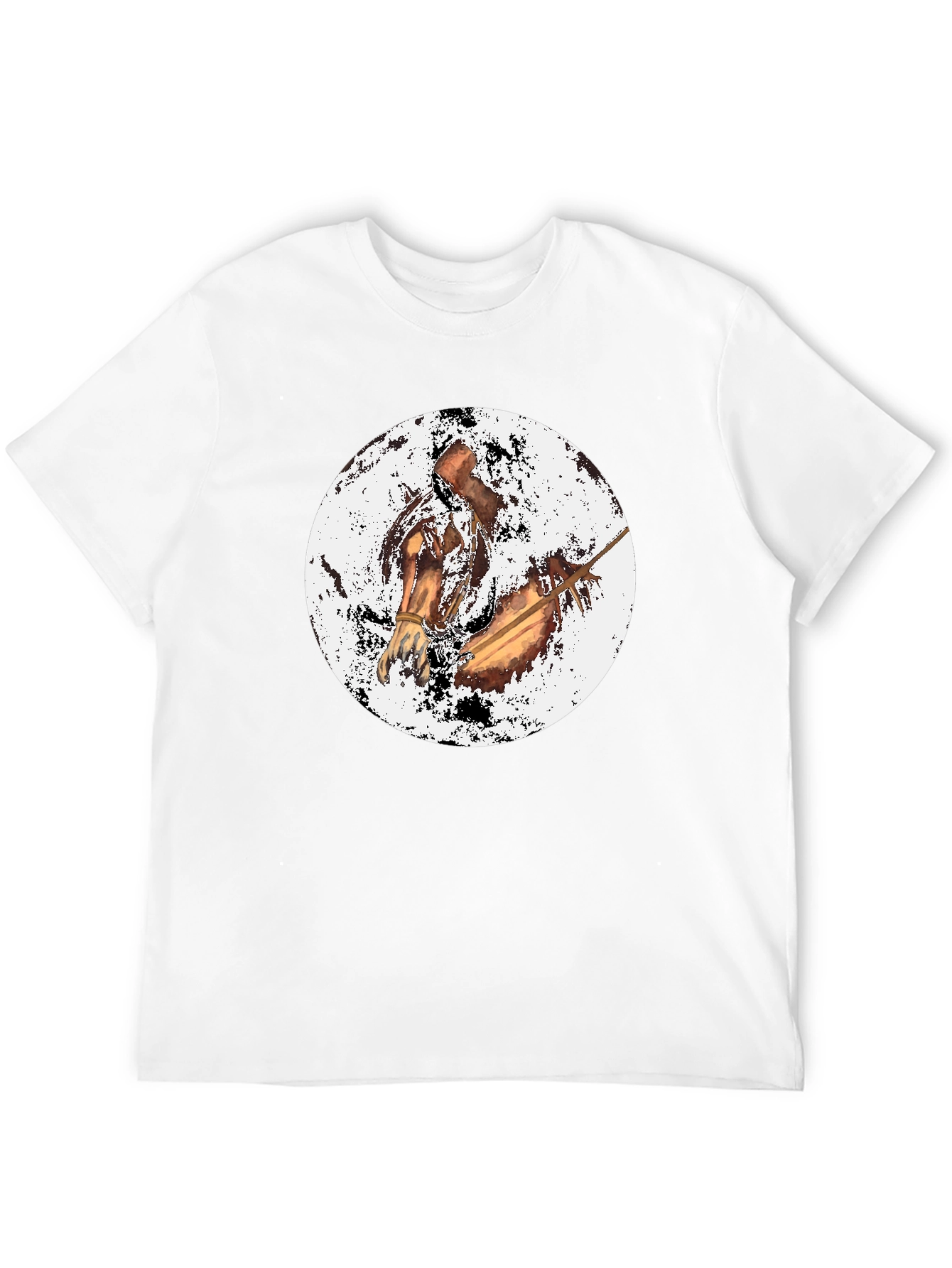 Black T-Shirt with Horse Graphic