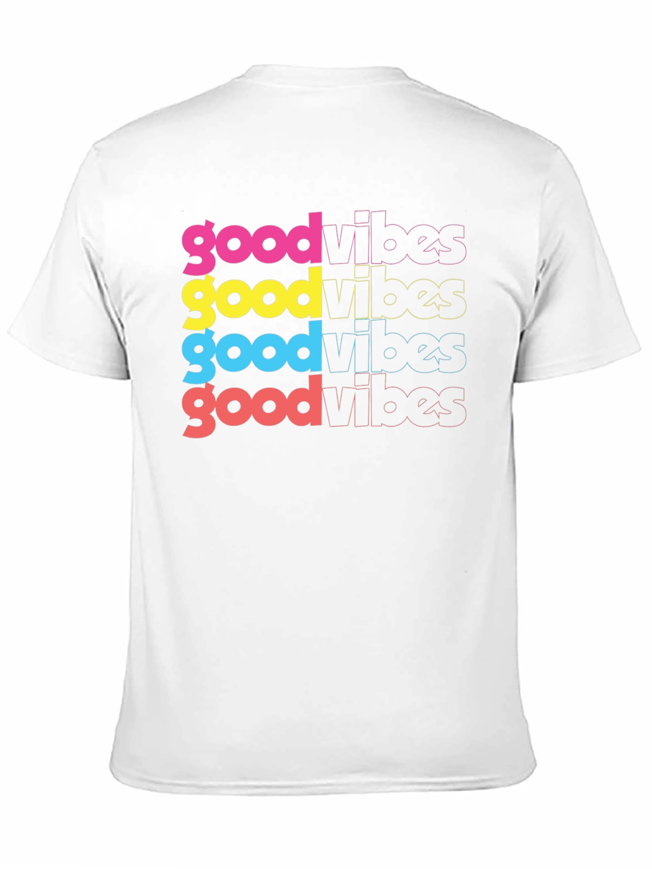 Good Vibes Graphic Tee - Trendy Retro Style