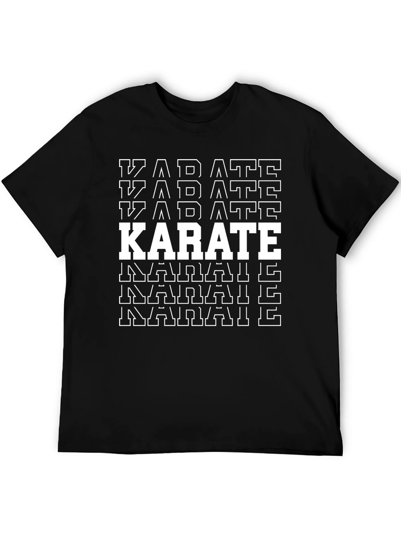 Karate Graphic T-Shirt - Black Martial Arts Tee