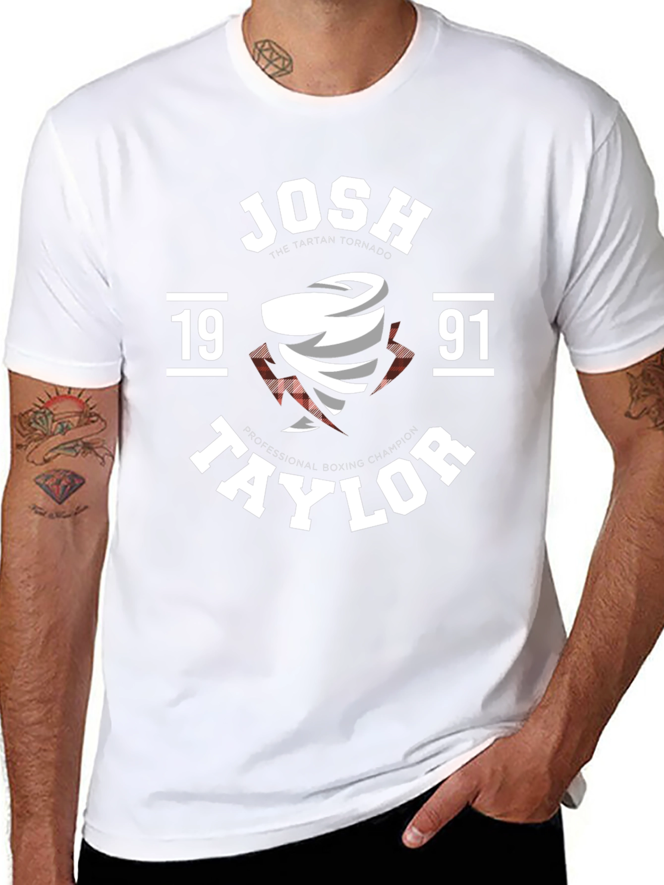 Josh Taylor Tartan Tornado T-Shirt