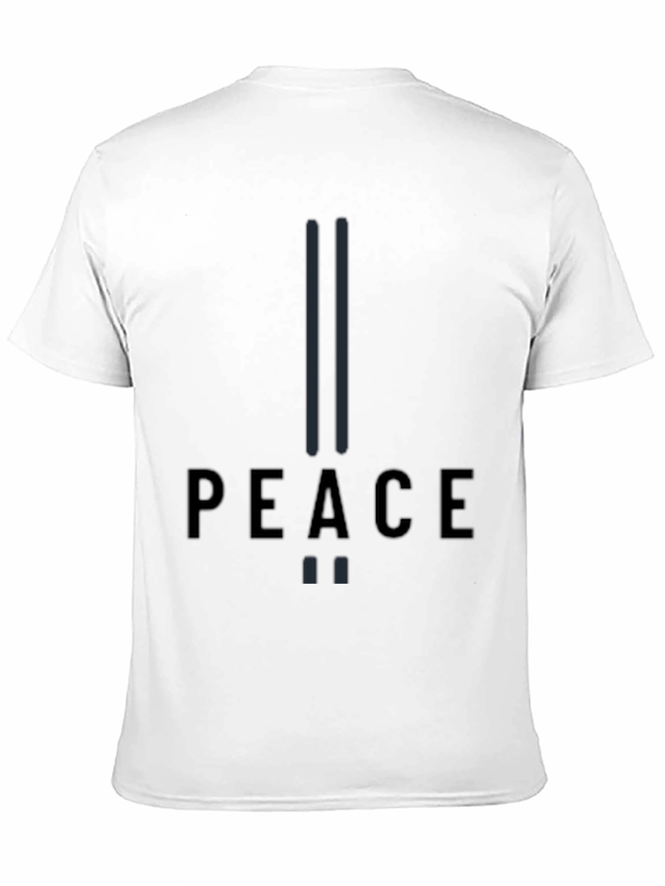 Peace Graphic Print Black T-Shirt