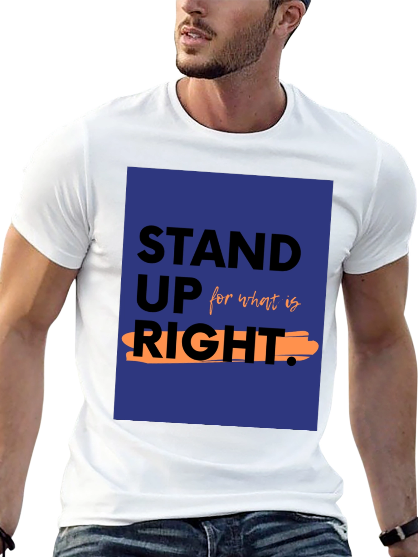 Stand Up For What Is Right Black T-Shirt