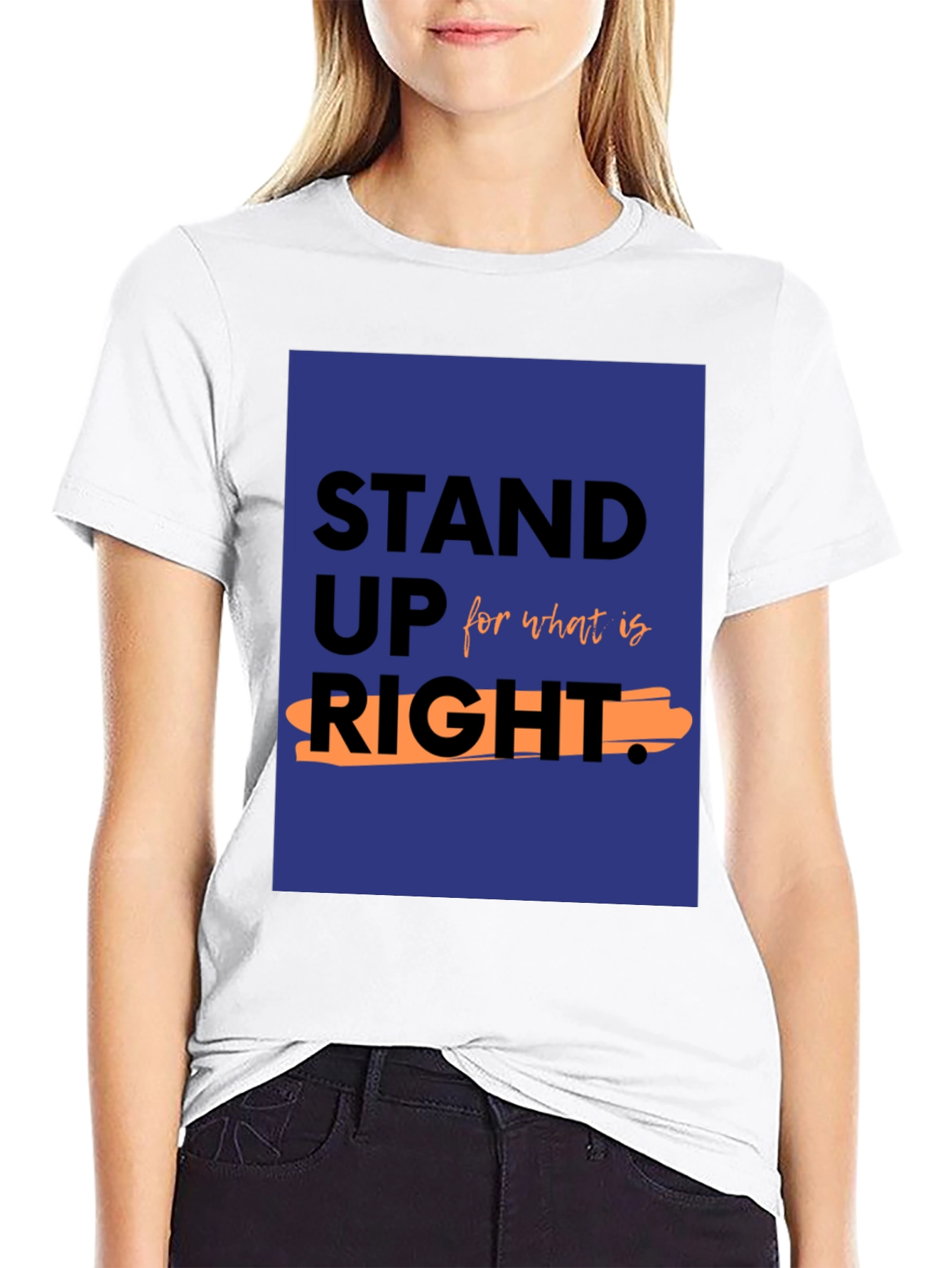 Stand Up For What Is Right Black T-Shirt