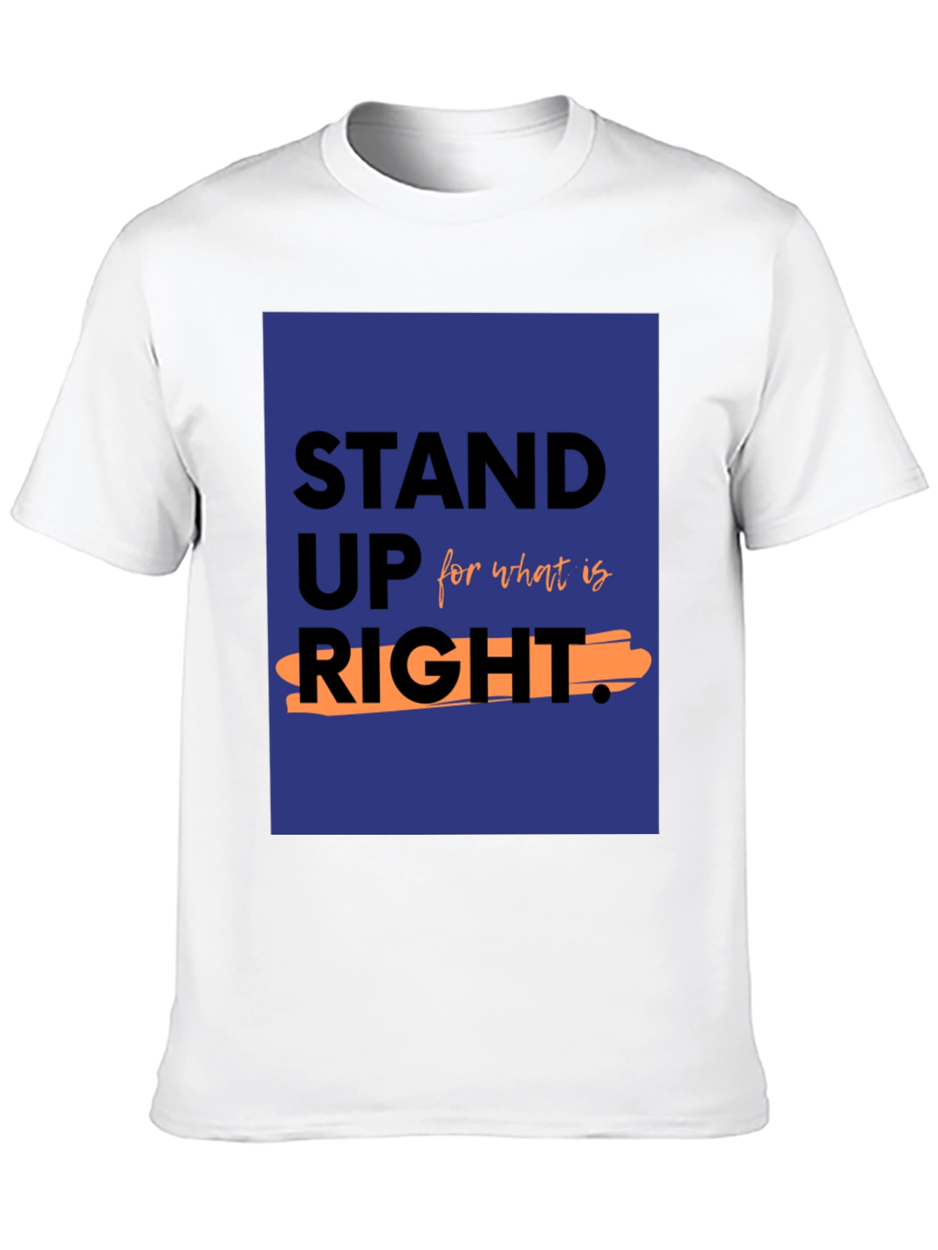 Stand Up For What Is Right Black T-Shirt