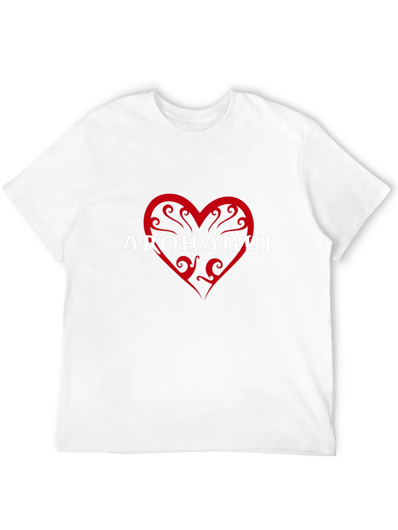 Arohanui Heart Graphic Tee - Black