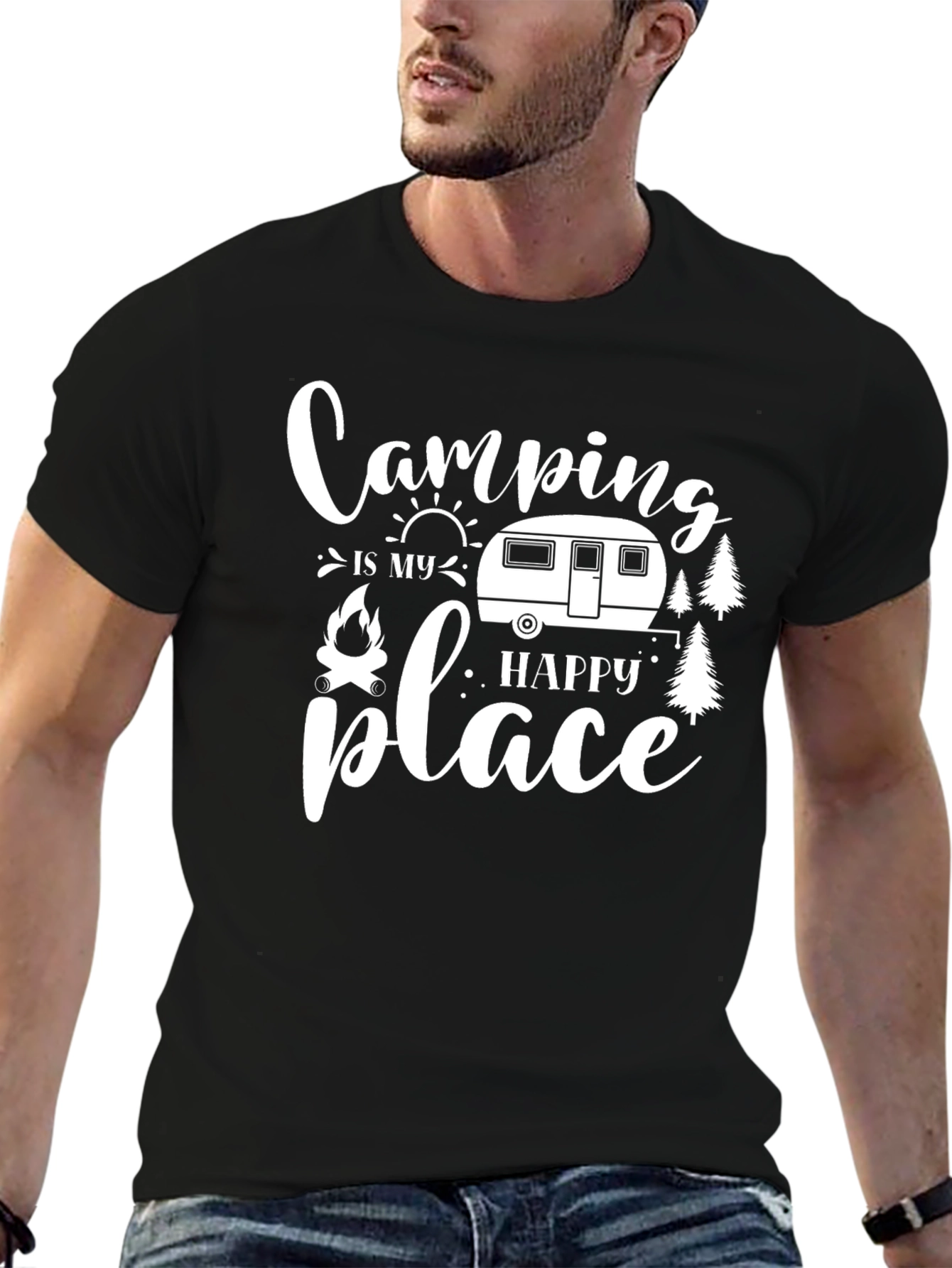 Camping is My Happy Place T-Shirt