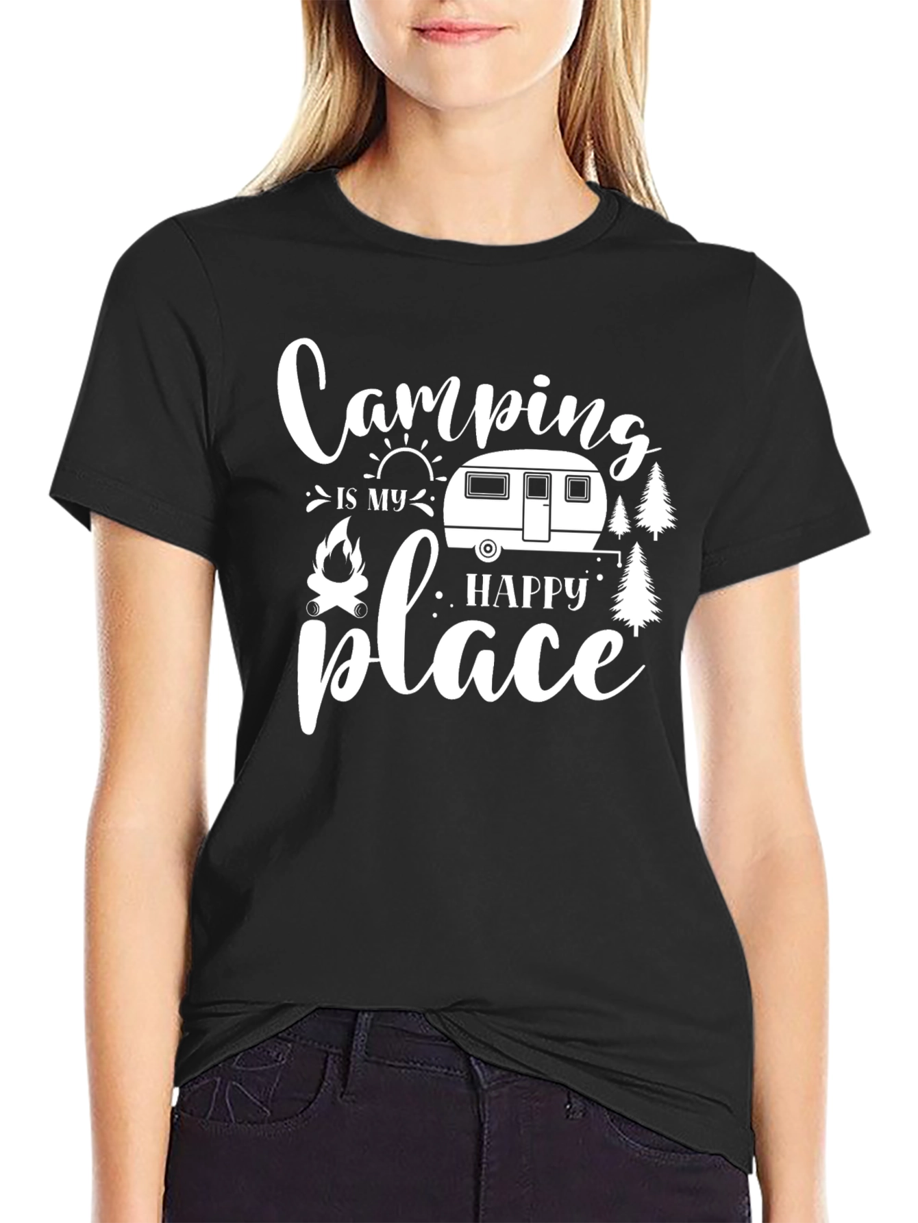 Camping is My Happy Place T-Shirt