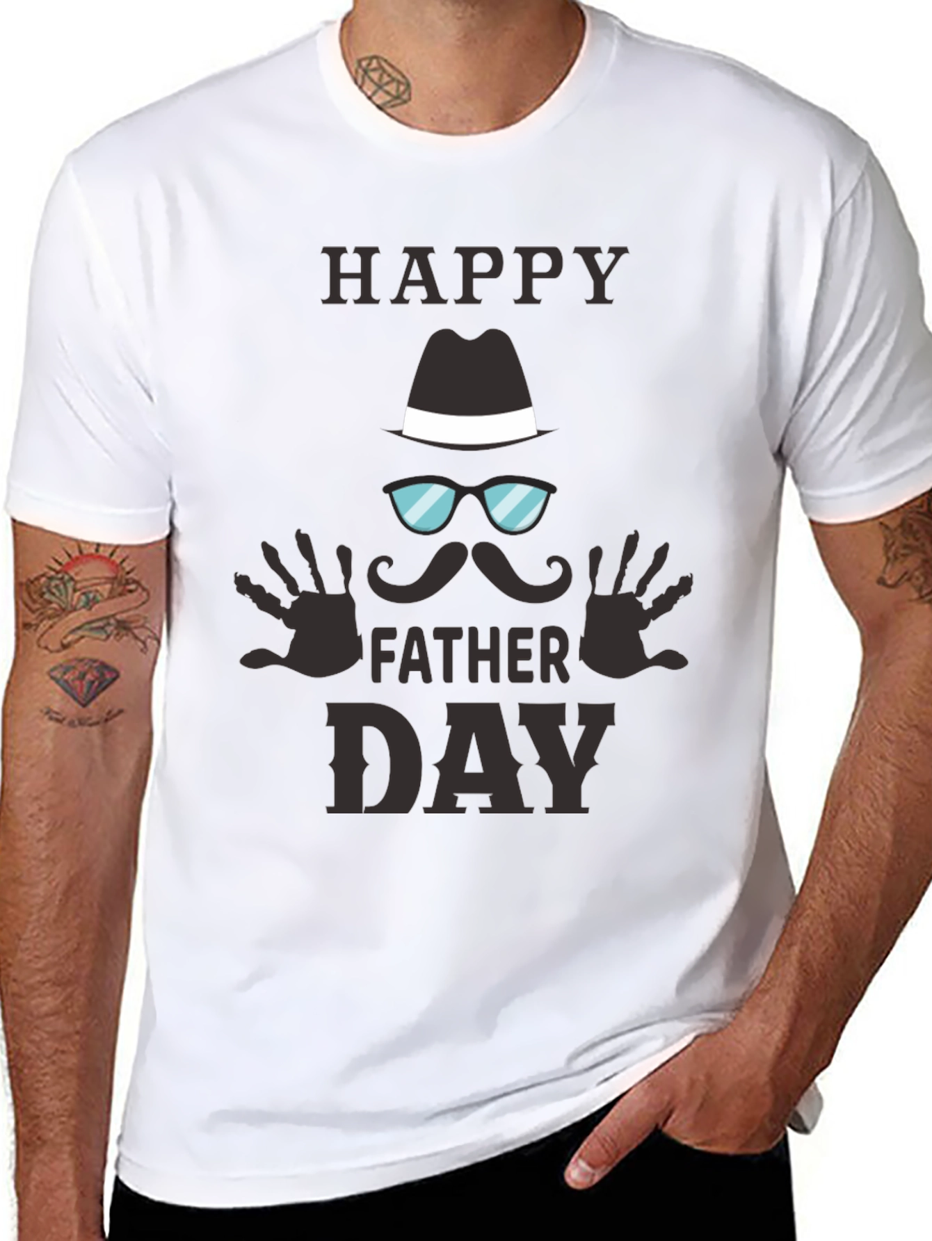 Happy Fathers Day Graphic Tee - Cool Dad Style