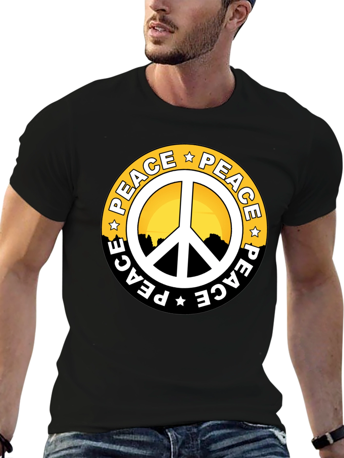 Peace Symbol Graphic T-Shirt