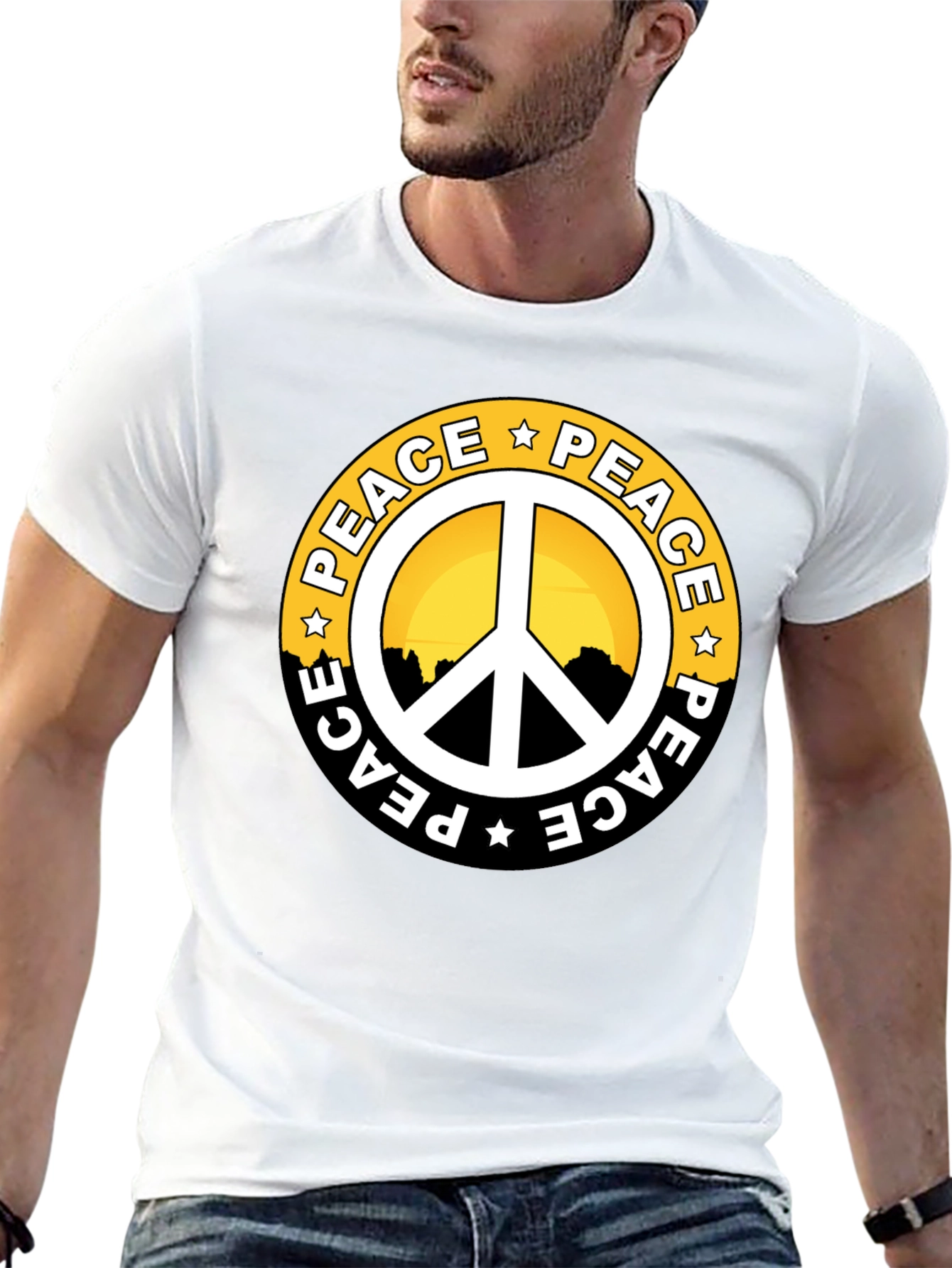 Peace Symbol Graphic T-Shirt