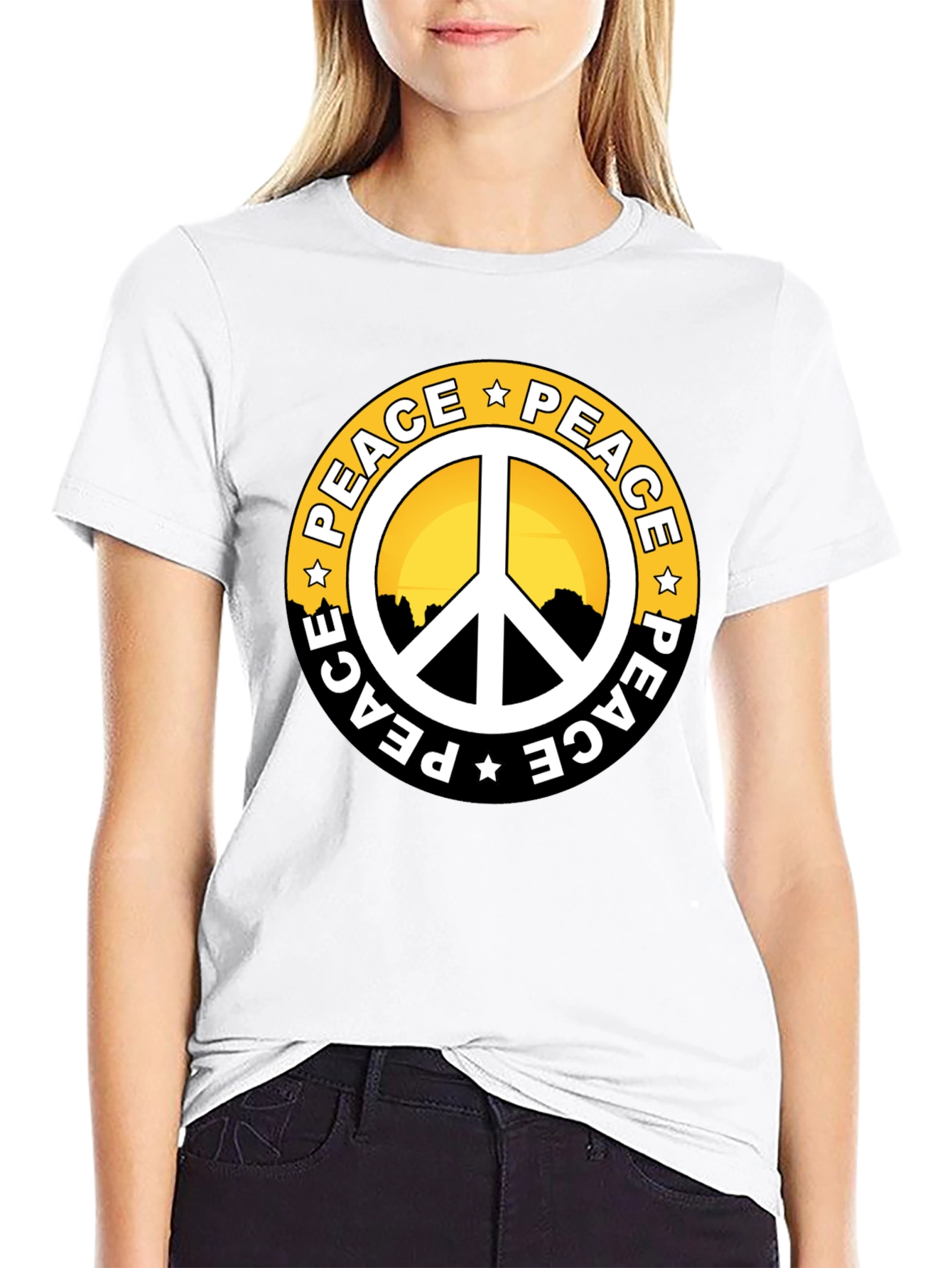 Peace Symbol Graphic T-Shirt