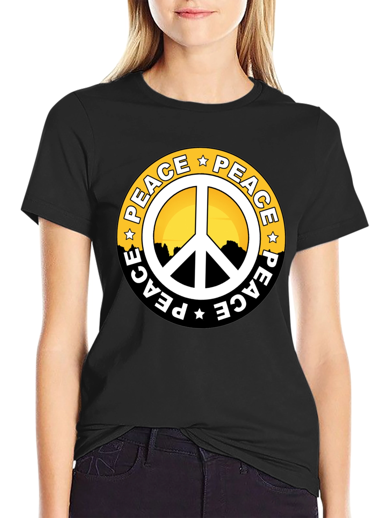 Peace Symbol Graphic T-Shirt