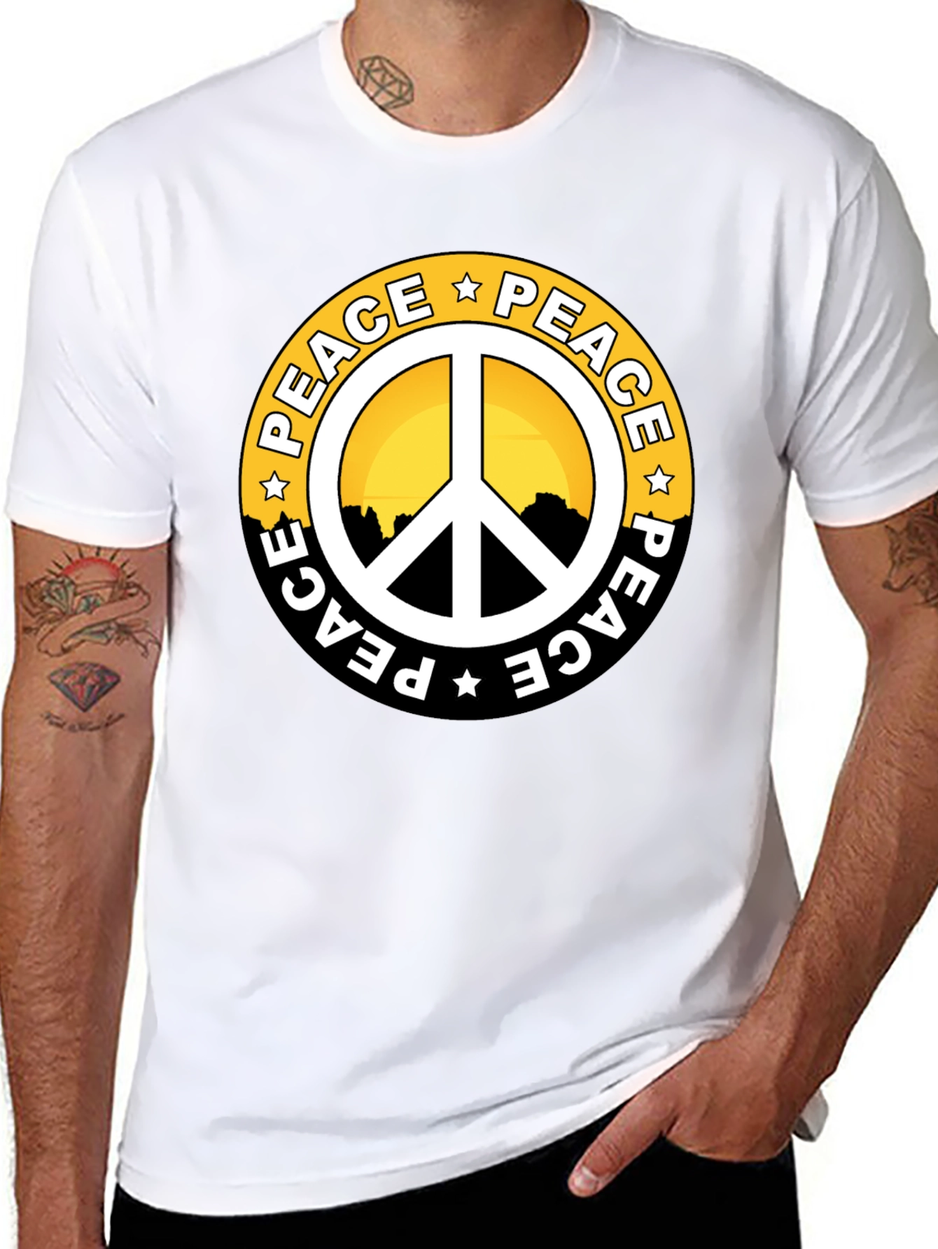 Peace Symbol Graphic T-Shirt